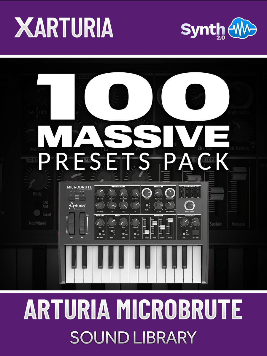 LFO149 - 100 Massive Presets Pack - Arturia MicroBrute| Synthcloud