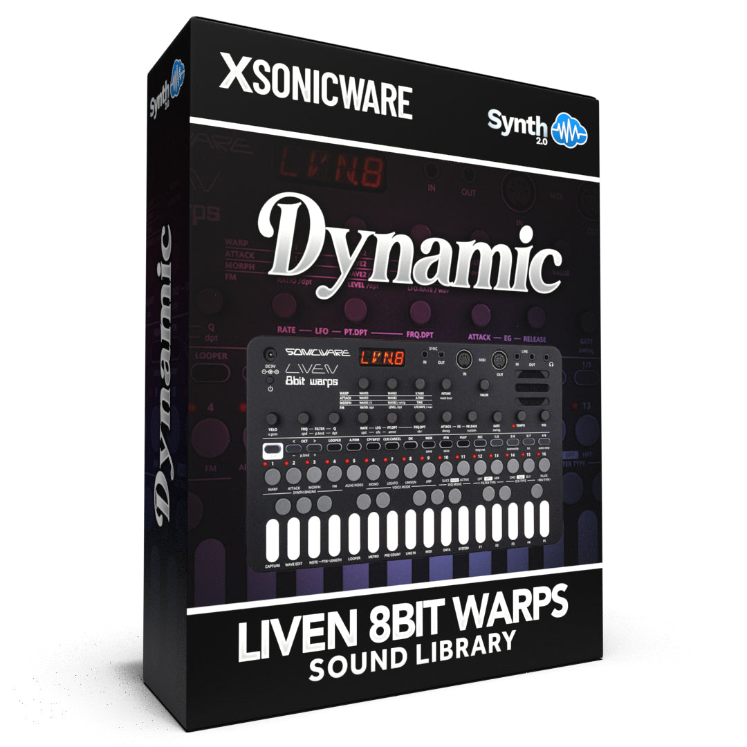 TPL024 Dynamic Sonicware LIVEN 8bit Warps 80 presets| Synthcloud