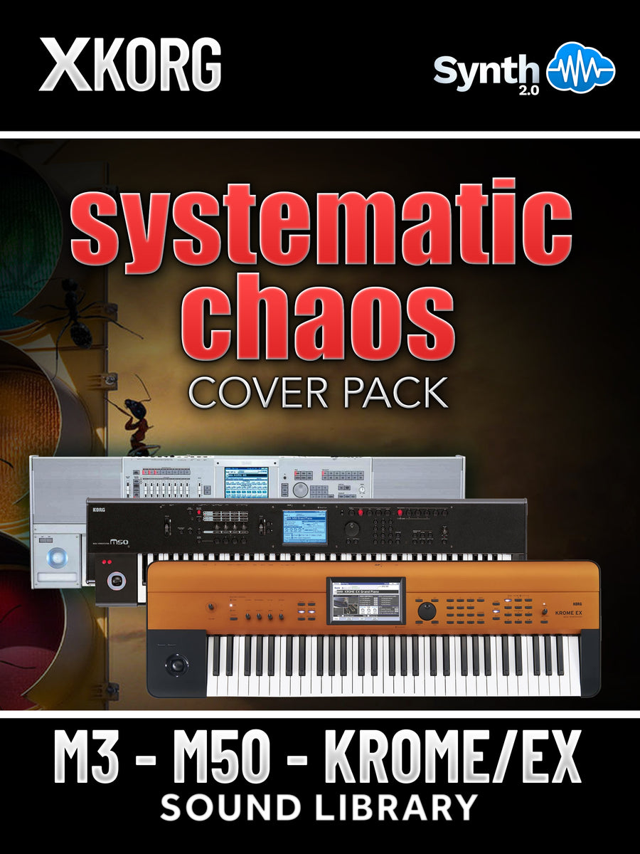 LDX009 - Systematic Chaos Cover Pack - Korg M3 / M50 / Krome