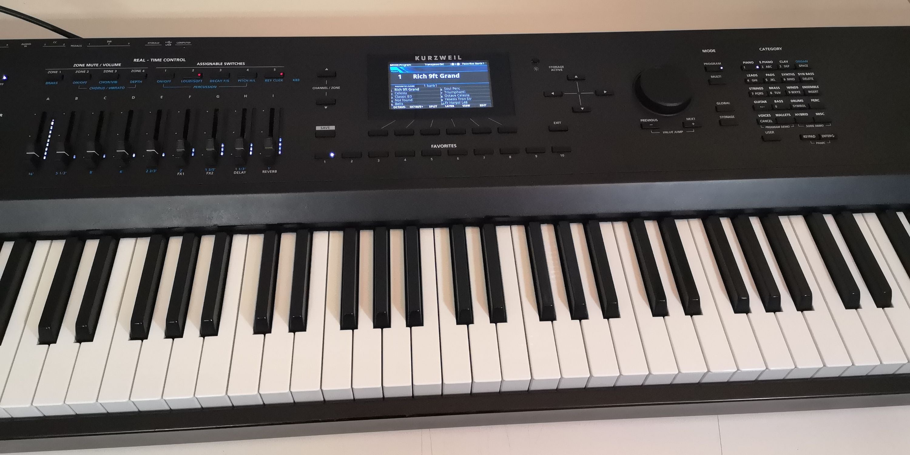 KURZWEIL FORTE 88 + Bag + Synthcloud Libraries