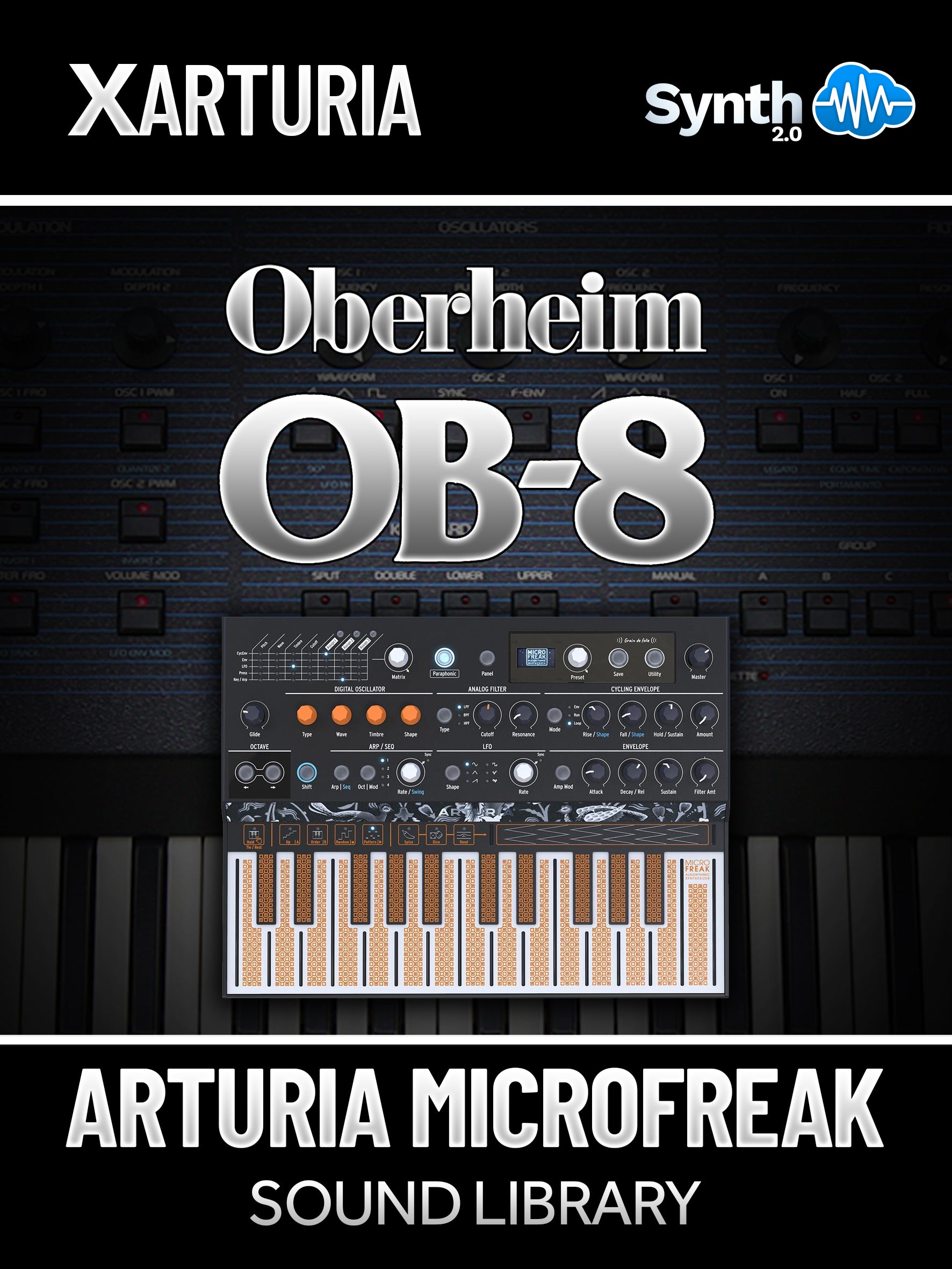 LFO052 - Oberheim OB-8 Samples - Arturia MicroFreak ( 100 presets + 242 samples )