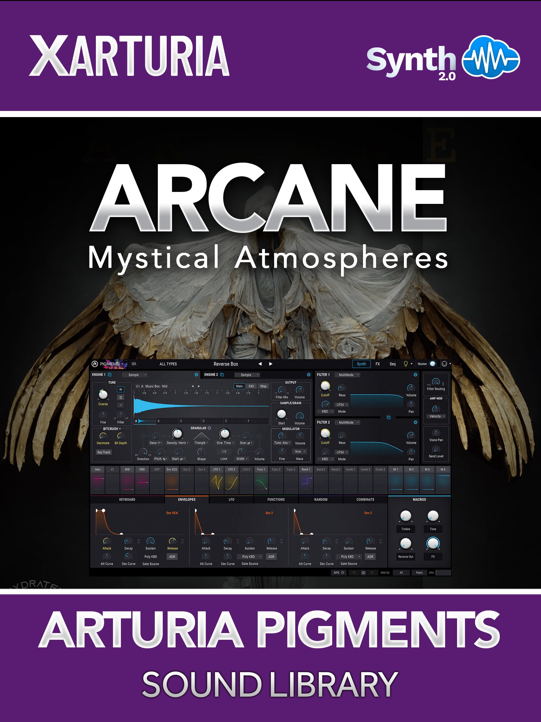 HDL007 - A R C A N E - Mystical Atmospheres - Arturia Pigments ( 100 presets )