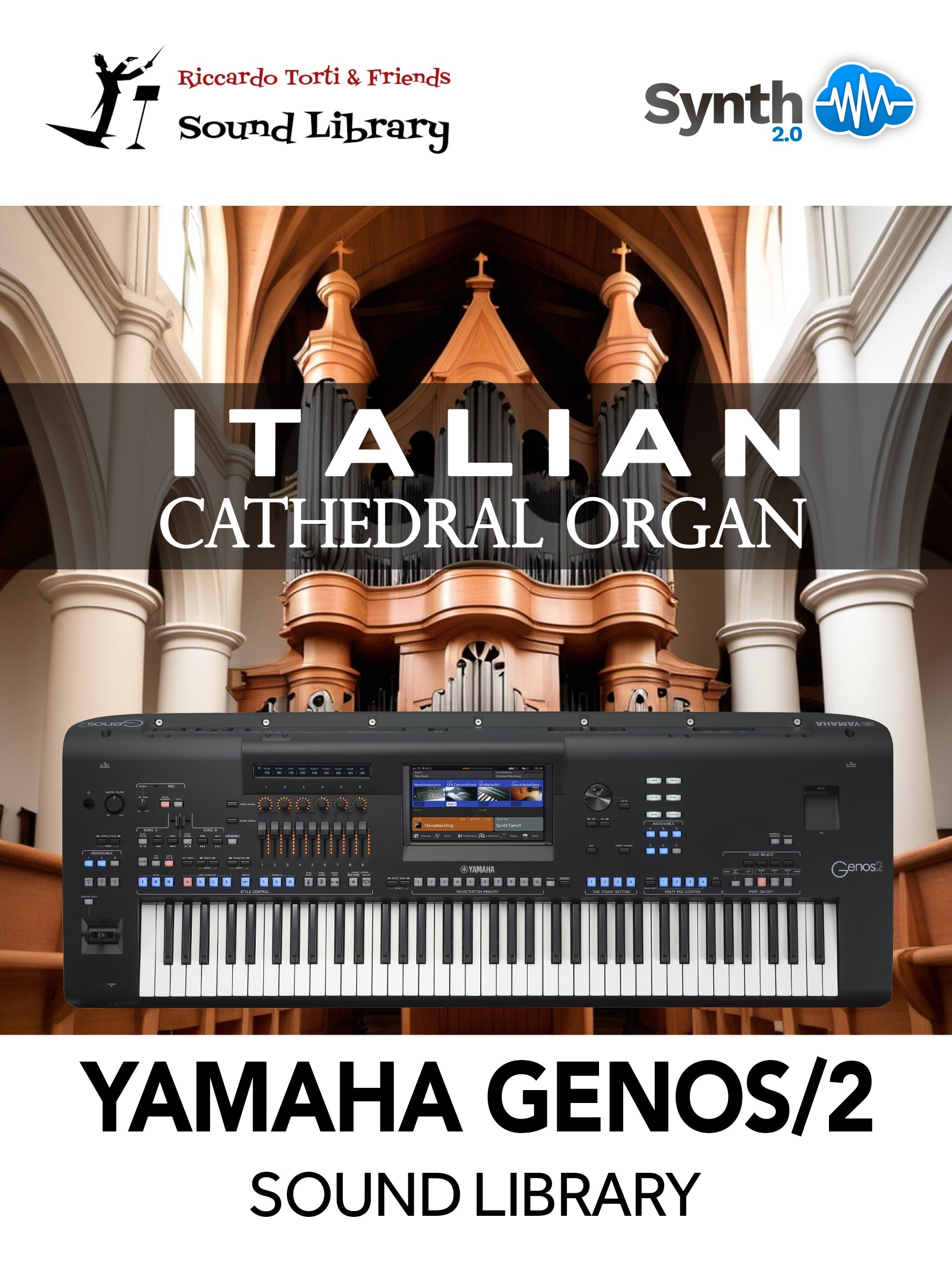 GNL019 - Italian Cathedral Organ - Yamaha GENOS / 2 ( 11 presets )