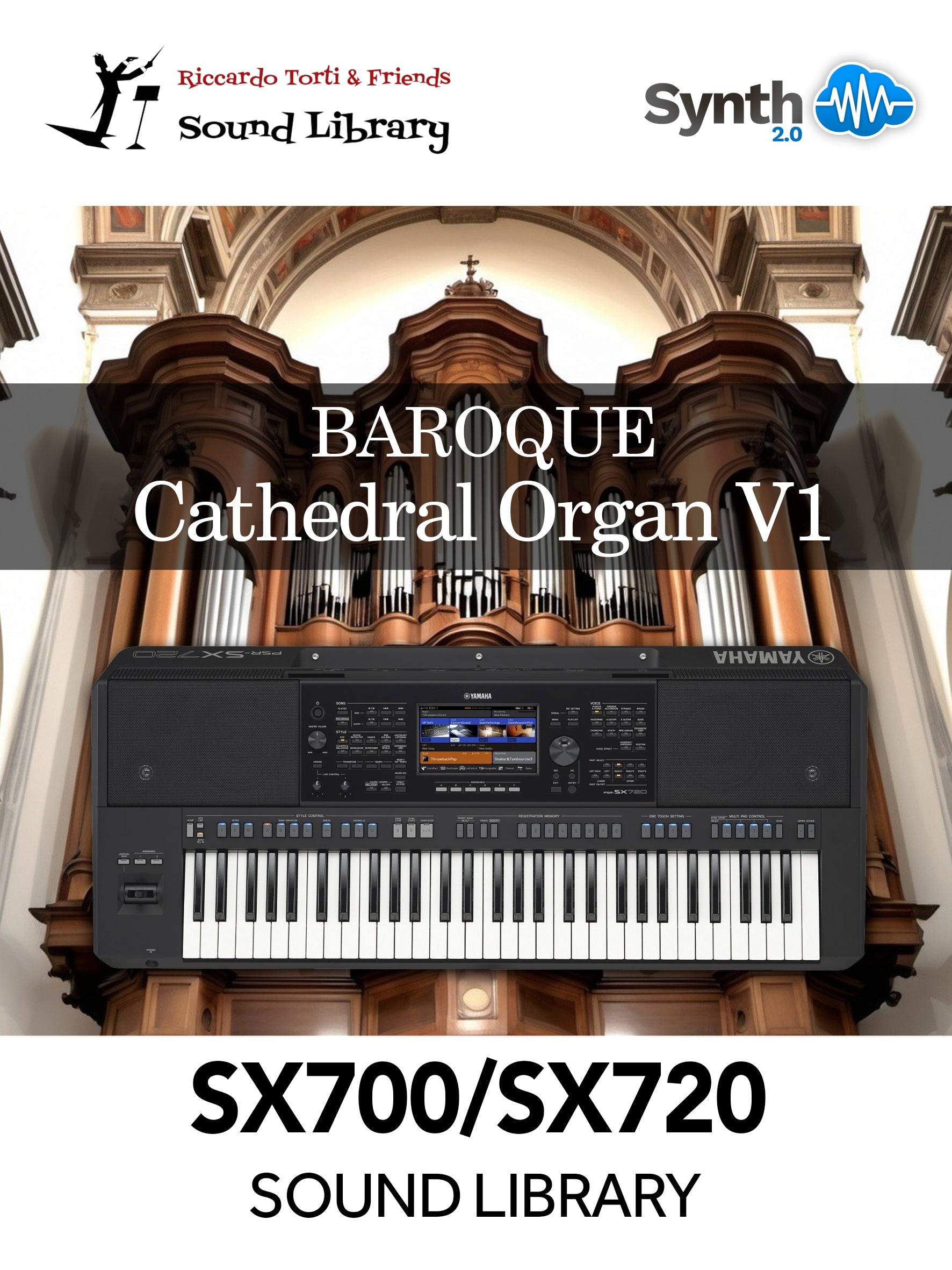 GNL017 - Baroque Cathedral Organ V1 - Yamaha PSR SX700 / 720 ( 11 presets )