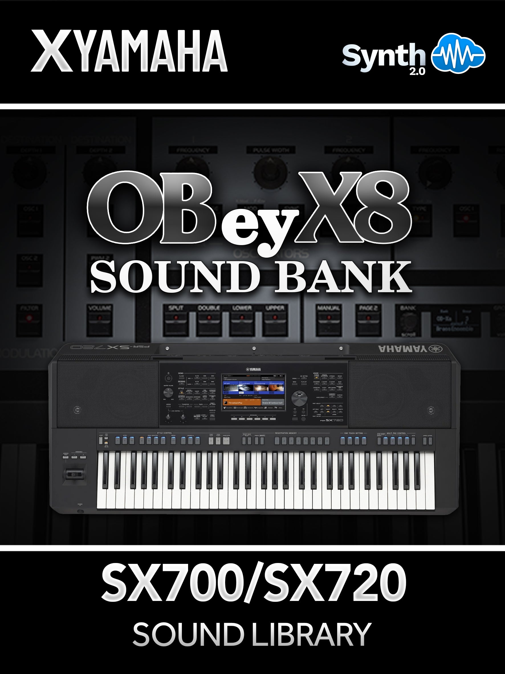 ASL046 - OBey X8 Sound Bank V1 - Yamaha PSR SX700 / 720 ( 30 voices )