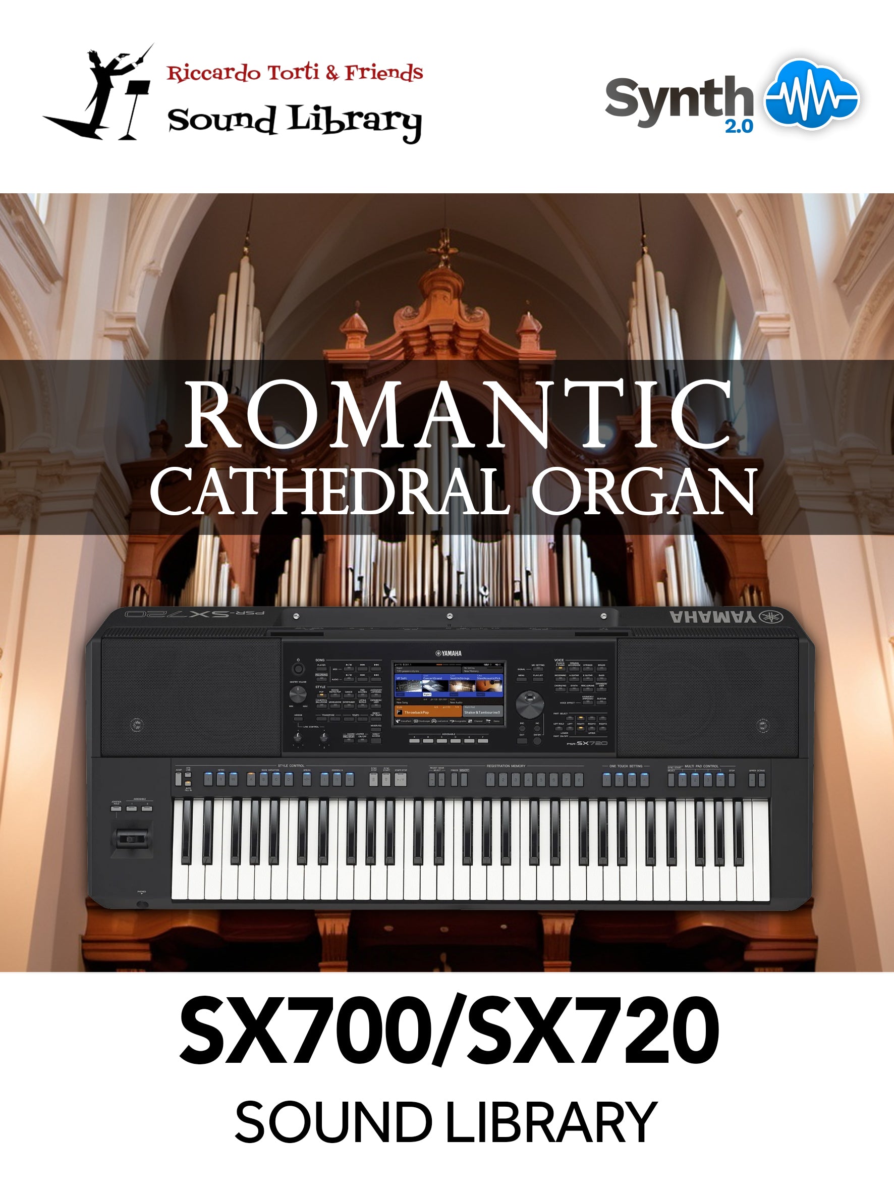 GNL018 - Romantic Cathedral Organ - Yamaha PSR SX700 / 720 ( 11 presets )