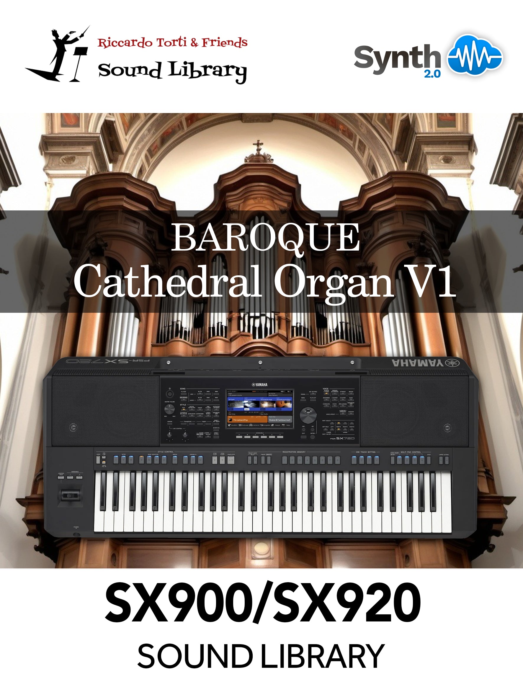 GNL017 - Baroque Cathedral Organ V1 - Yamaha PSR SX900 / 920 ( 11 presets )