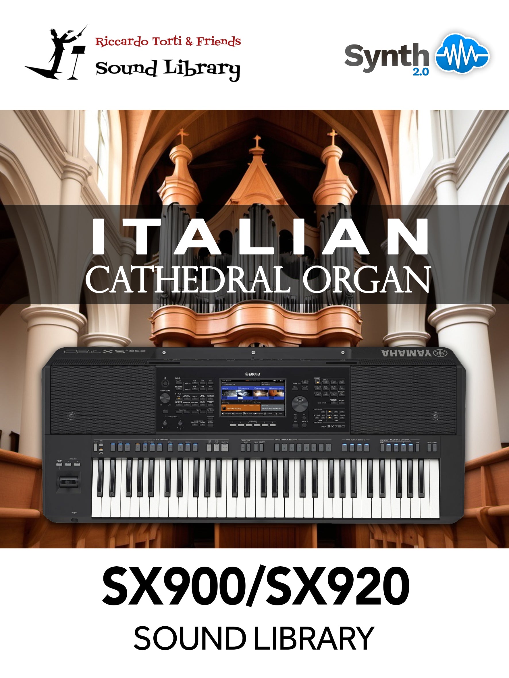 GNL019 - Italian Cathedral Organ - Yamaha PSR SX900 / 920 ( 11 presets )