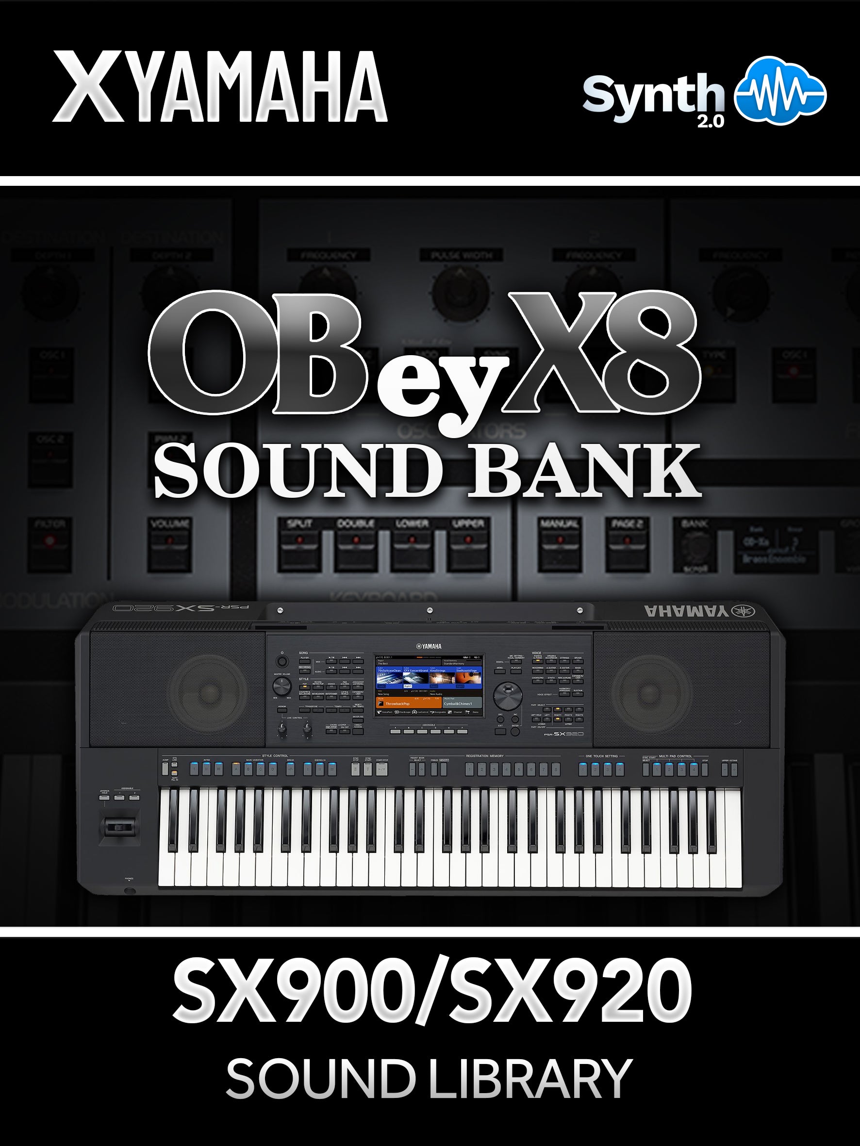 ASL048 - ( Bundle ) - OBey X8 Sound Bank V1 + V2 - Yamaha PSR SX900 / 920