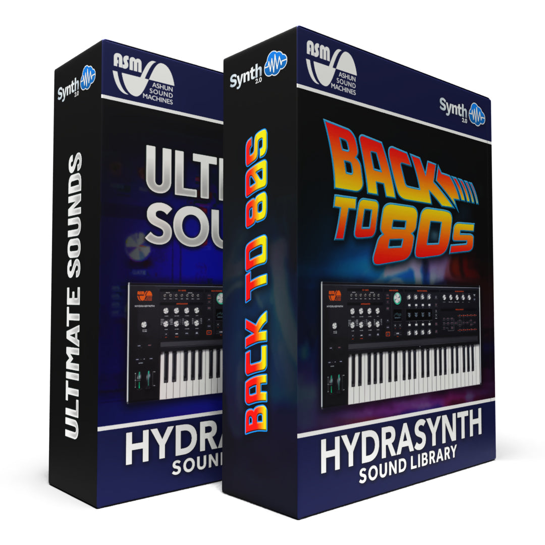 SCL265 - ( Bundle ) - Ultimate Sounds + Back to 80s - ASM Hydrasynth Series