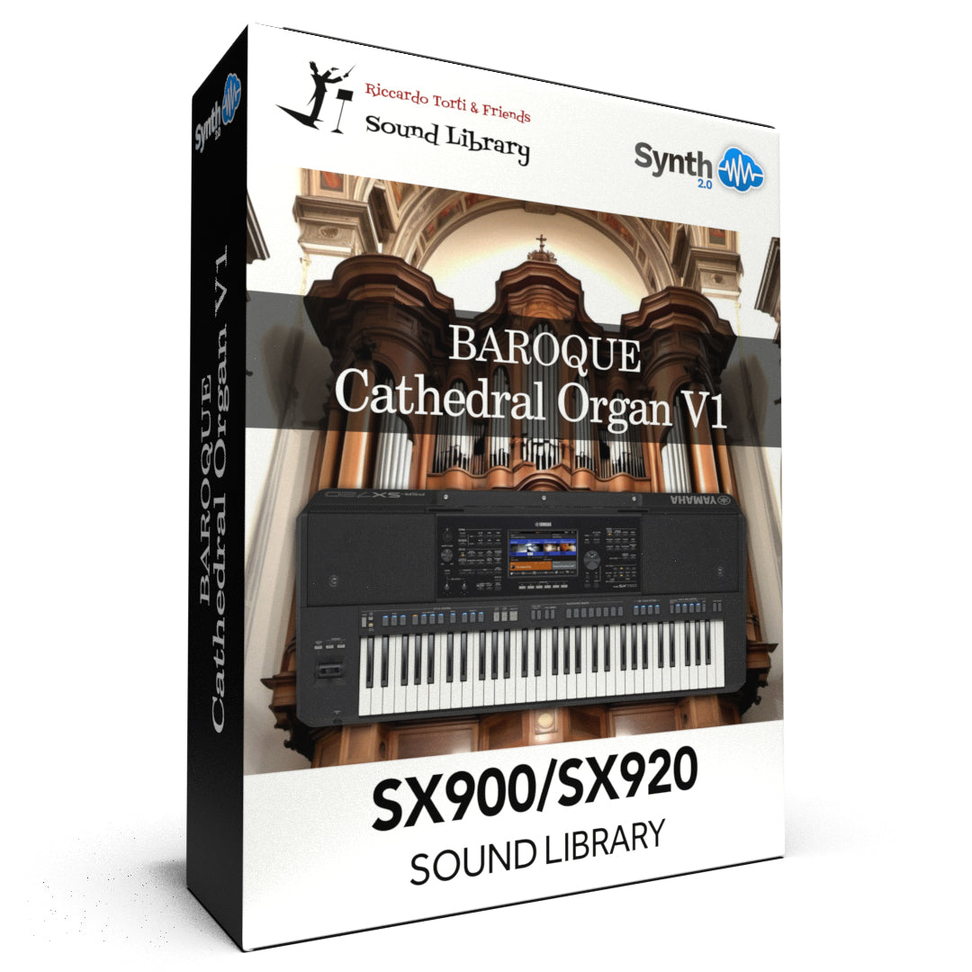 GNL017 - Baroque Cathedral Organ V1 - Yamaha PSR SX900 / 920 ( 11 presets )