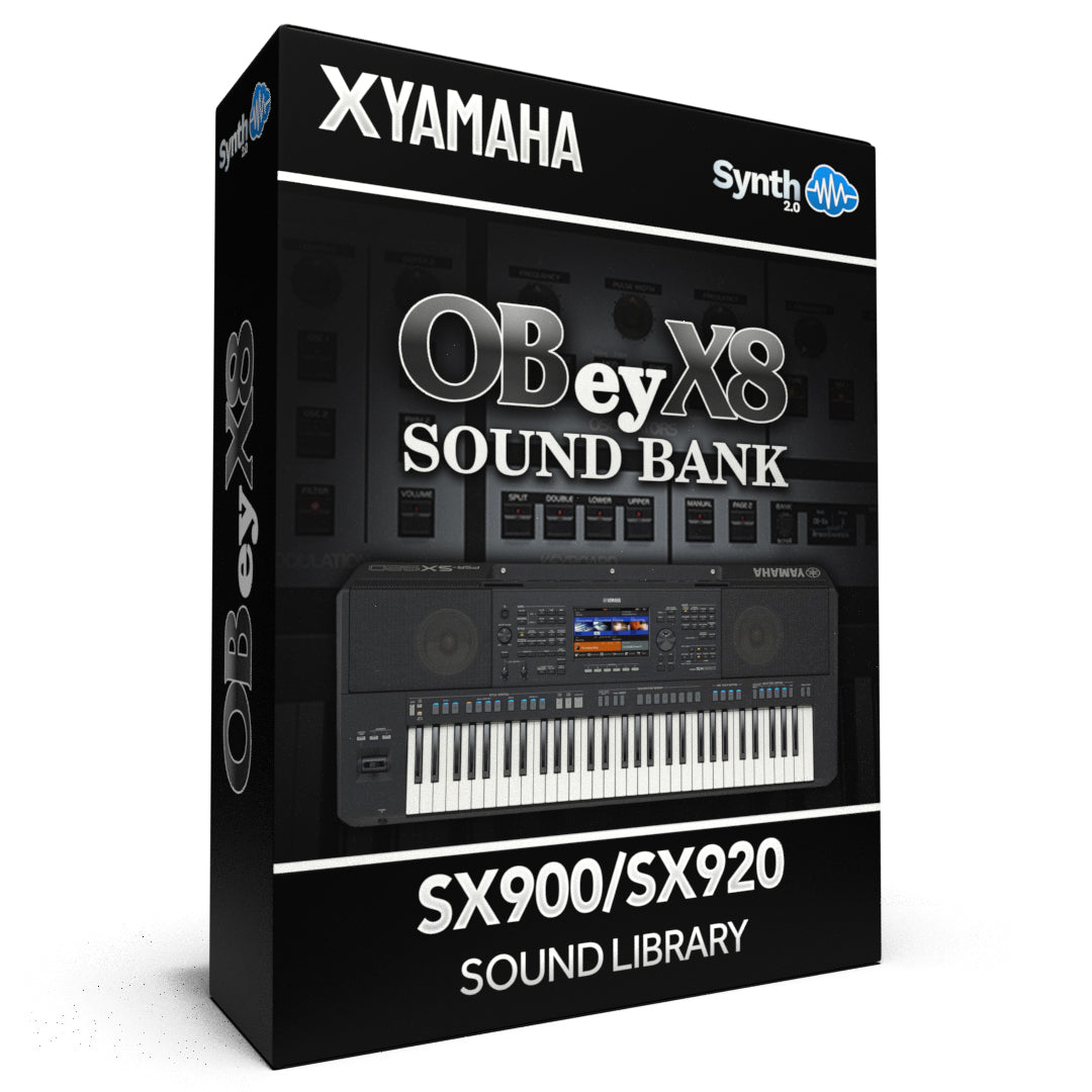 ASL048 - ( Bundle ) - OBey X8 Sound Bank V1 + V2 - Yamaha PSR SX900 / 920