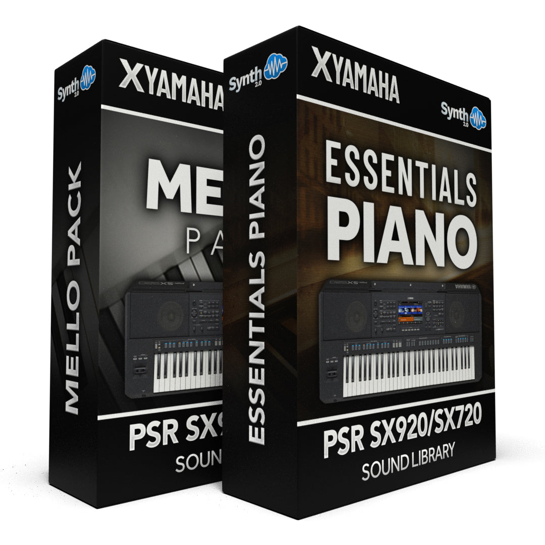 GNL011 - ( Bundle ) - Mello Pack + Essentials Pianos - Yamaha PSR SX920 / SX720