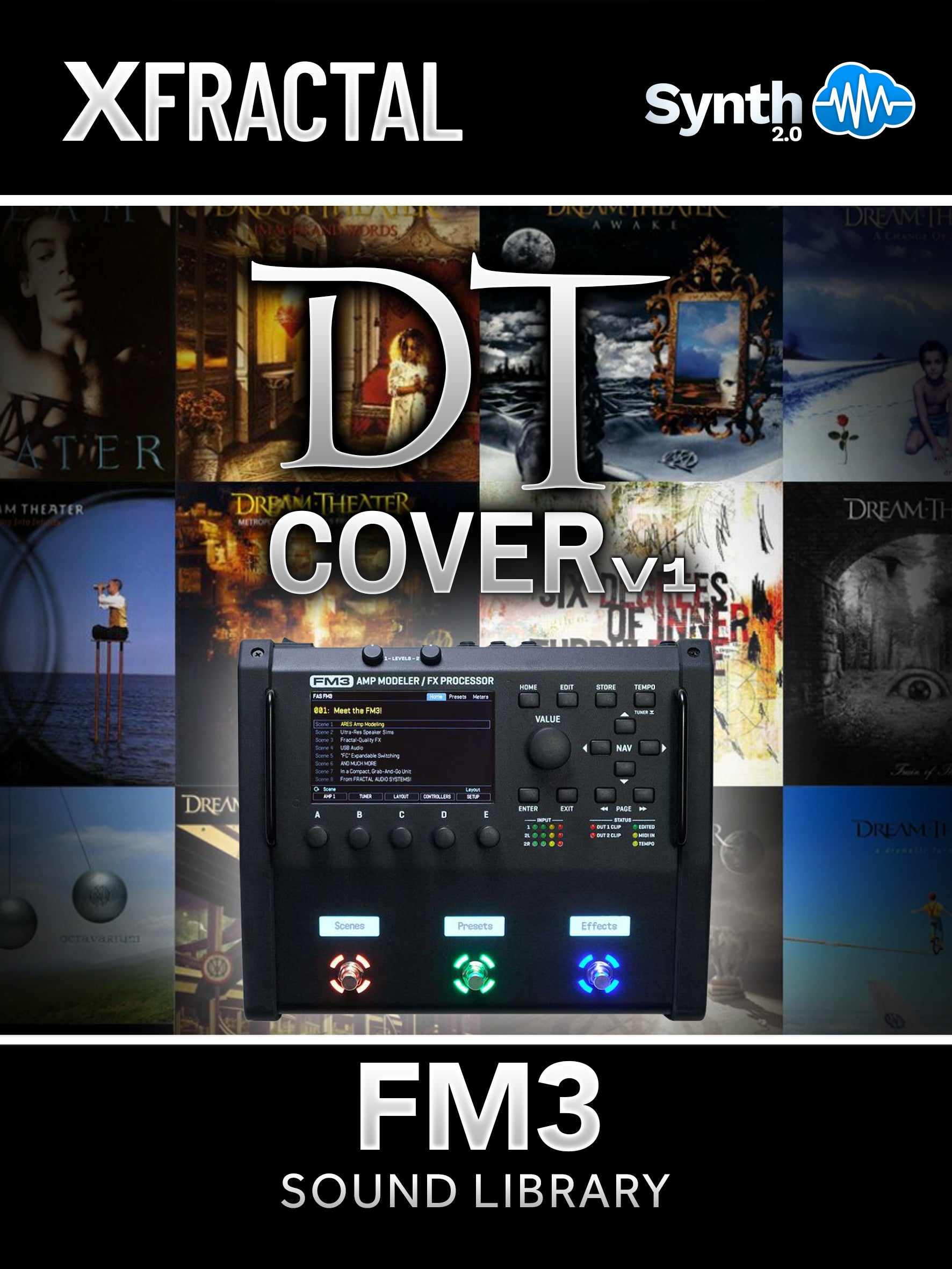 FRT004 - DT Cover V1 - Fractal FM3 ( 33 scenes )