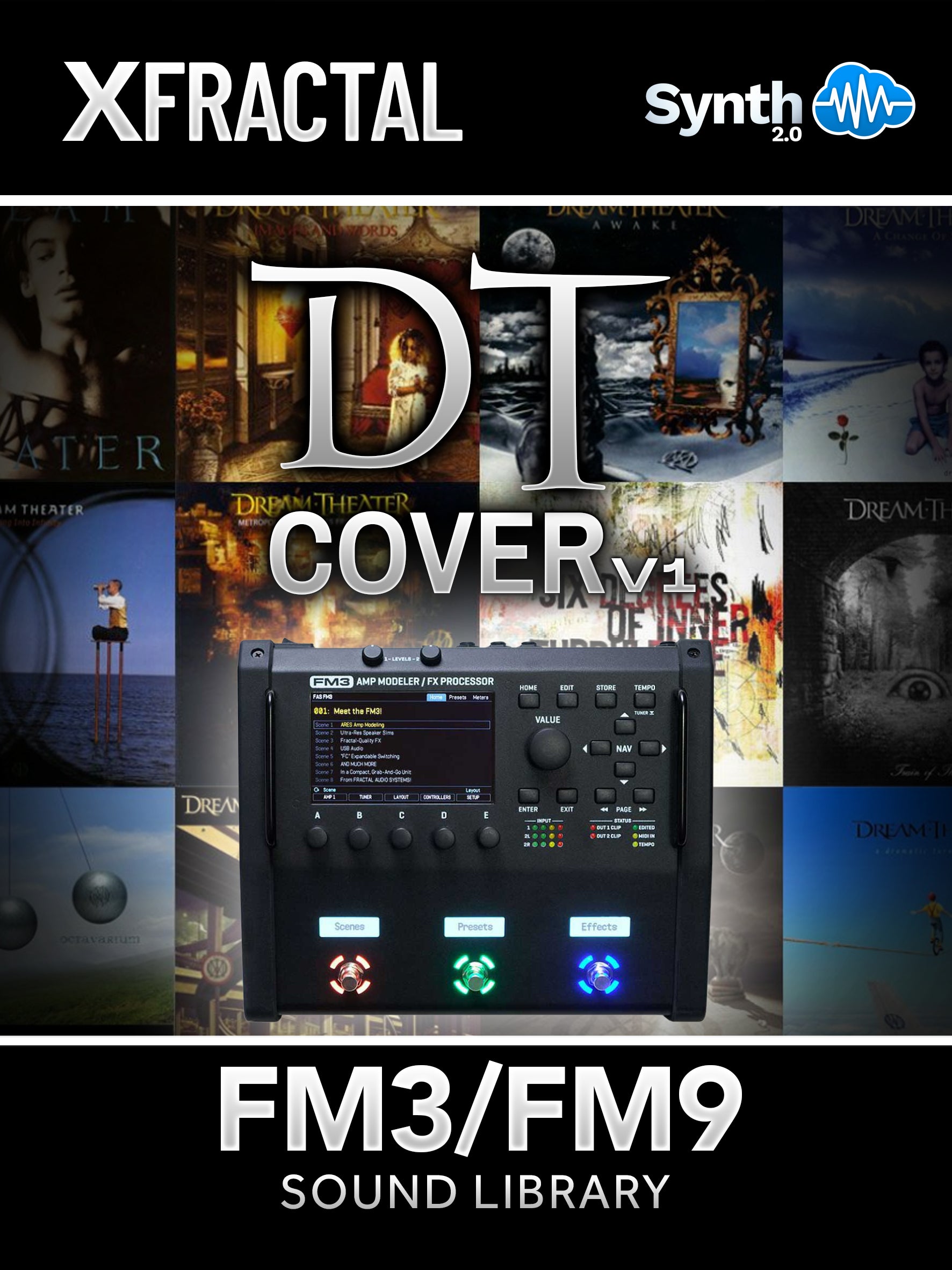 FRT004 - DT Cover V1 - Fractal FM3 / FM9 ( 40 scenes )