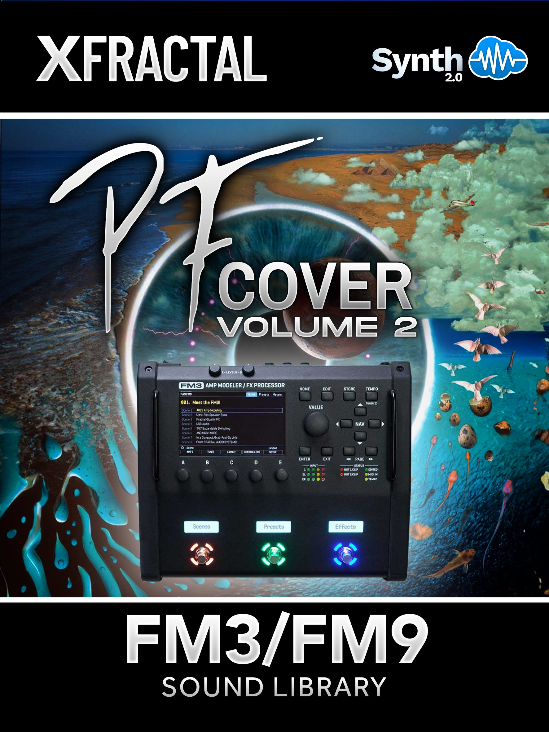 FRT002 - PF Cover V2 - Fractal FM3 / FM9 ( 26 scenes )