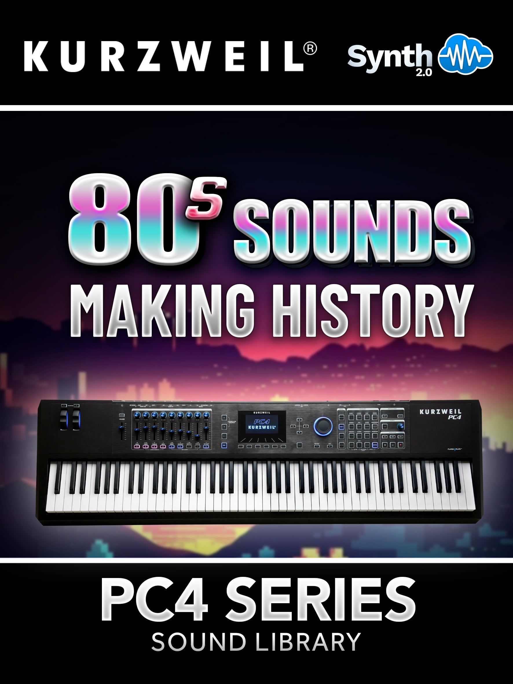 SCL230 - ( Bundle ) - 80s Sounds Making History + Coverlogia V1 - Kurzweil PC4