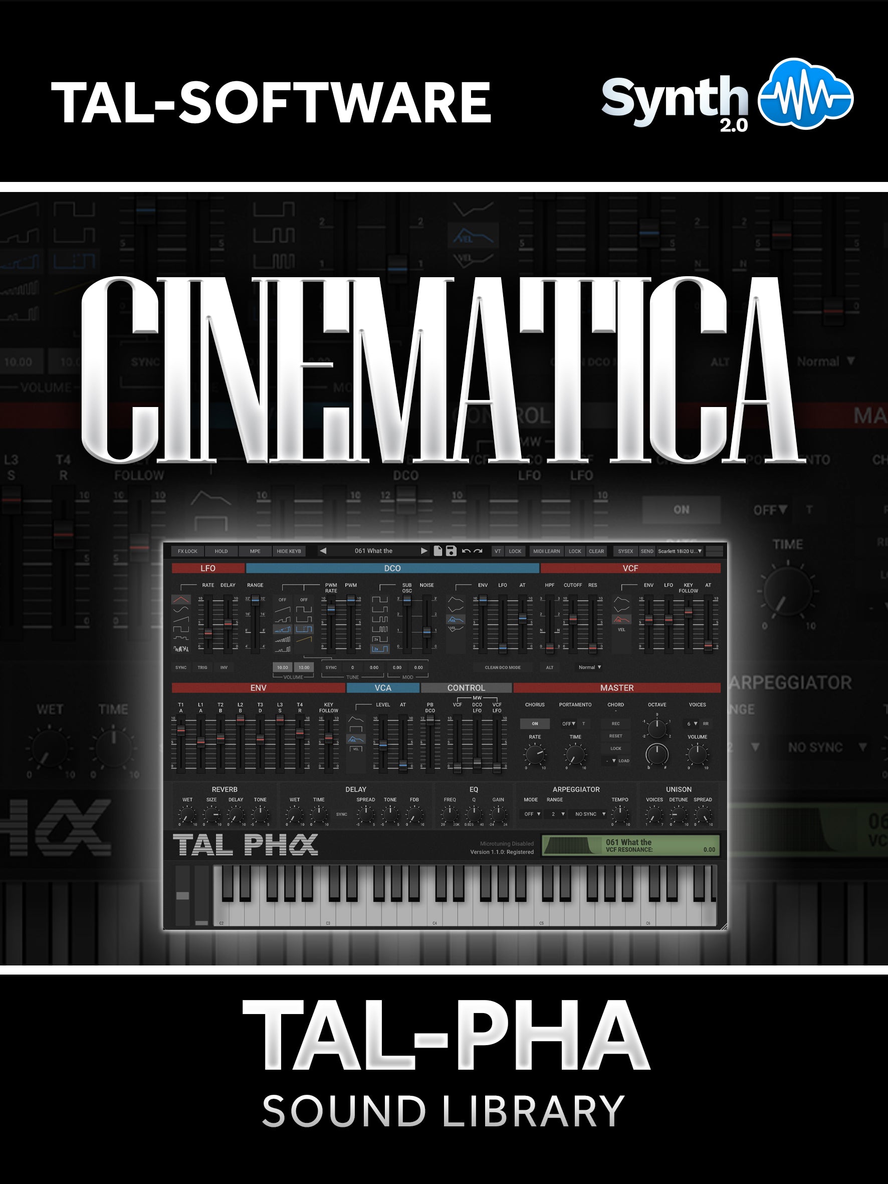 LFO002 - Cinematica - TAL Pha ( 64 presets )