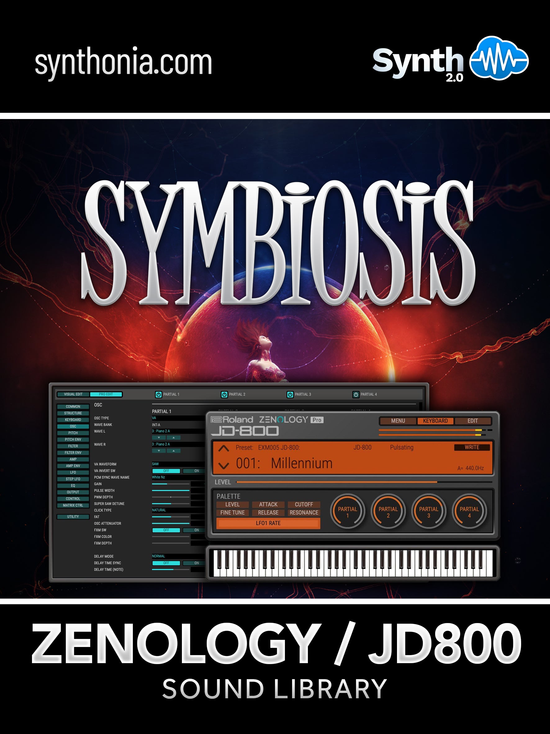 LFO051 - Symbiosis - ZEN-Core JD-800 Model Expansion ( 64 presets )