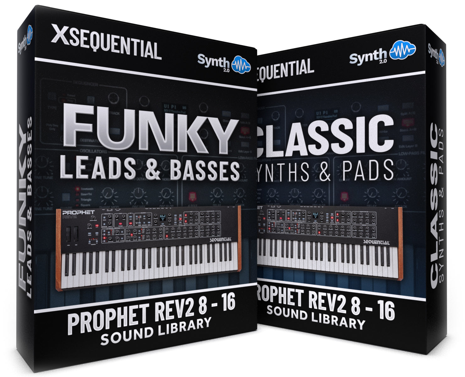 APL020 - ( Bundle ) - Funky Leads & Basses + Classic Synths & Pads - Sequential Prophet Rev2 ( 8 - 16 voices )