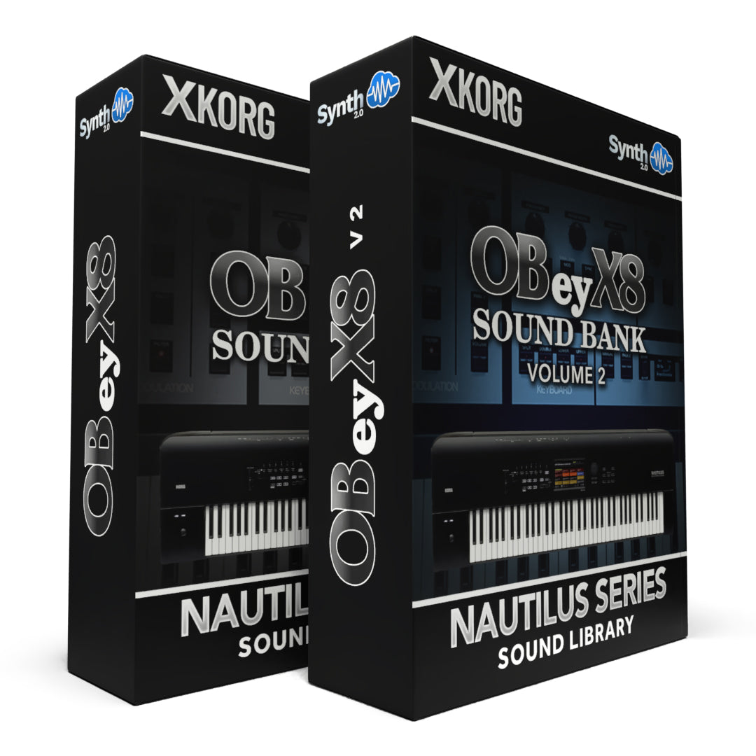 ASL048 - ( Bundle ) - OBey X8 Sound Bank V1 + V2 - Korg Nautilus Series