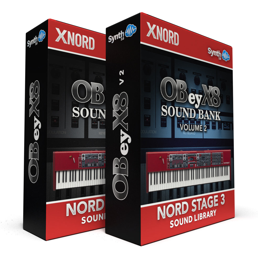 ASL048 - ( Bundle ) - OBey X8 Sound Bank V1 + V2 - Nord Stage 3