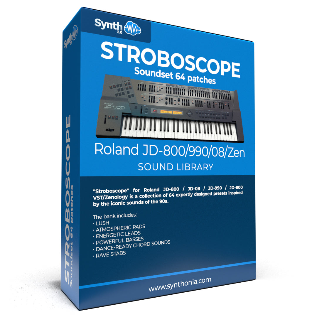 RLS011 - Stroboscope Soundset - Roland JD-800 / 990 / 08 / Zen ( 64 presets )