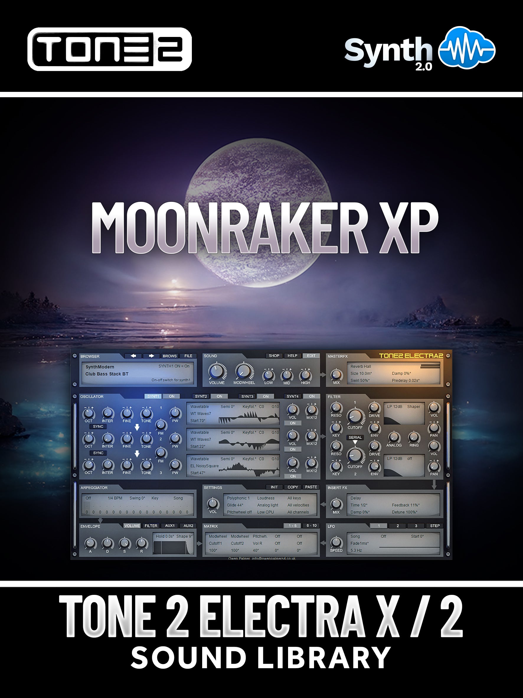 SSL025 - Moonraker XP - Tone 2 Electra X / 2 ( 30 presets )