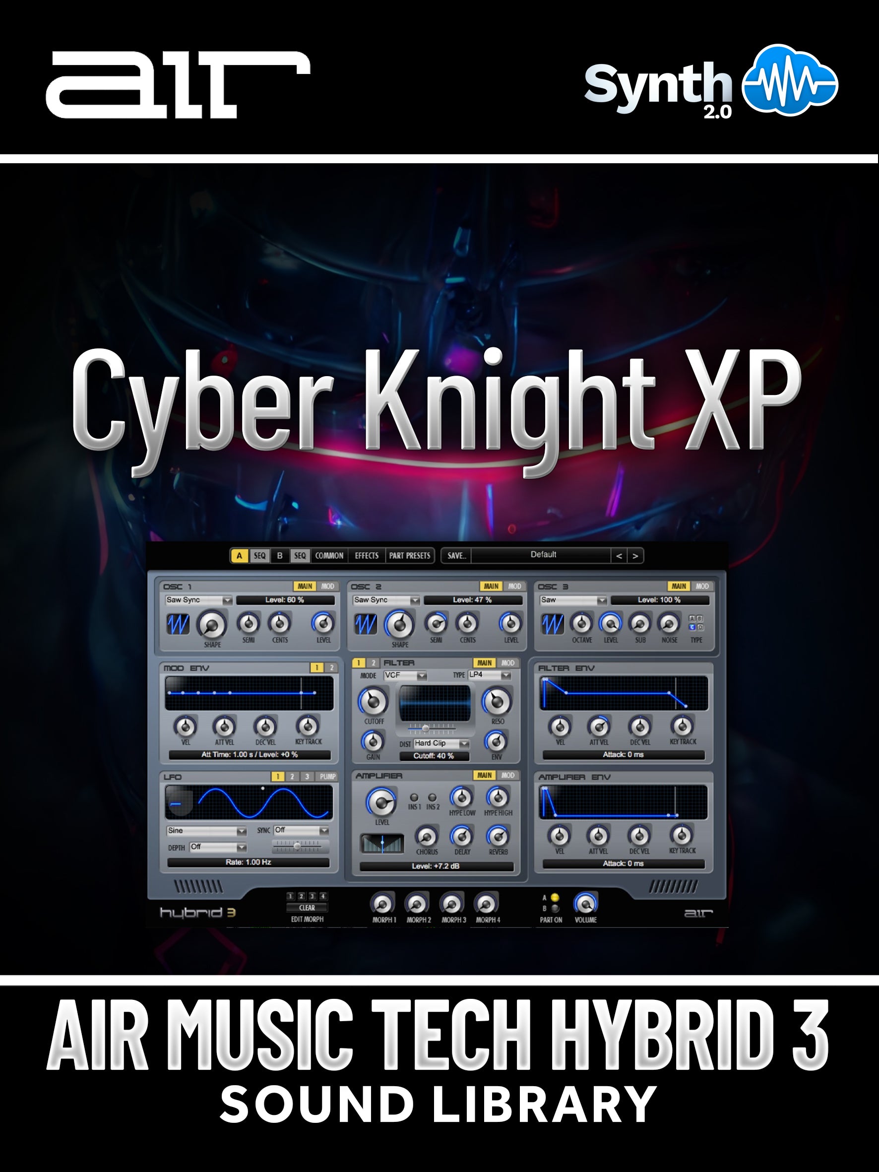 SSL023 - Cyber Knight XP - Air Music Tech Hybrid 3 ( 30 presets )