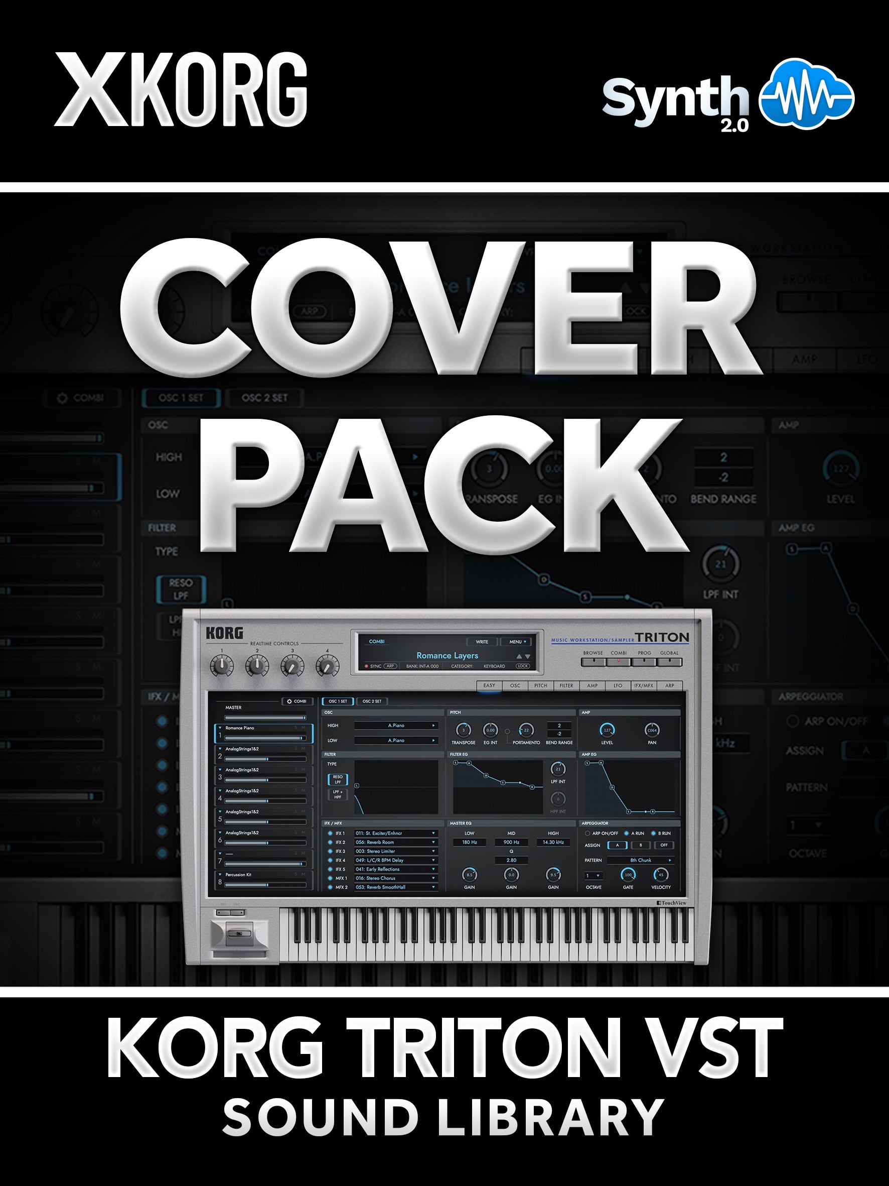 DVK001 - Cover Pack (Queen, Pink Floyd, Europe and many others ) - Korg Triton VST ( 13 presets )