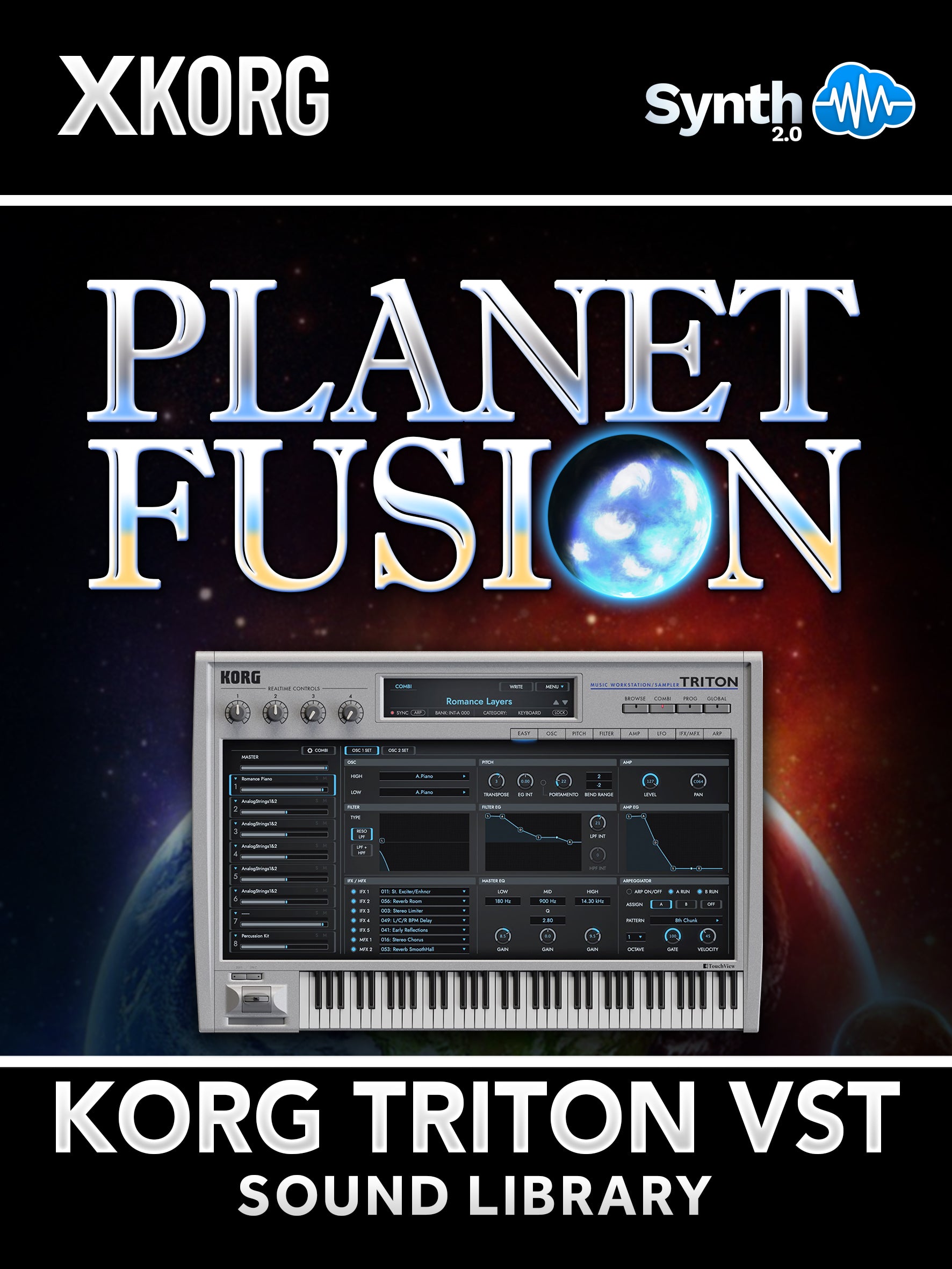 SSX108 - Planet Fusion - Korg Triton VST ( 36 presets )