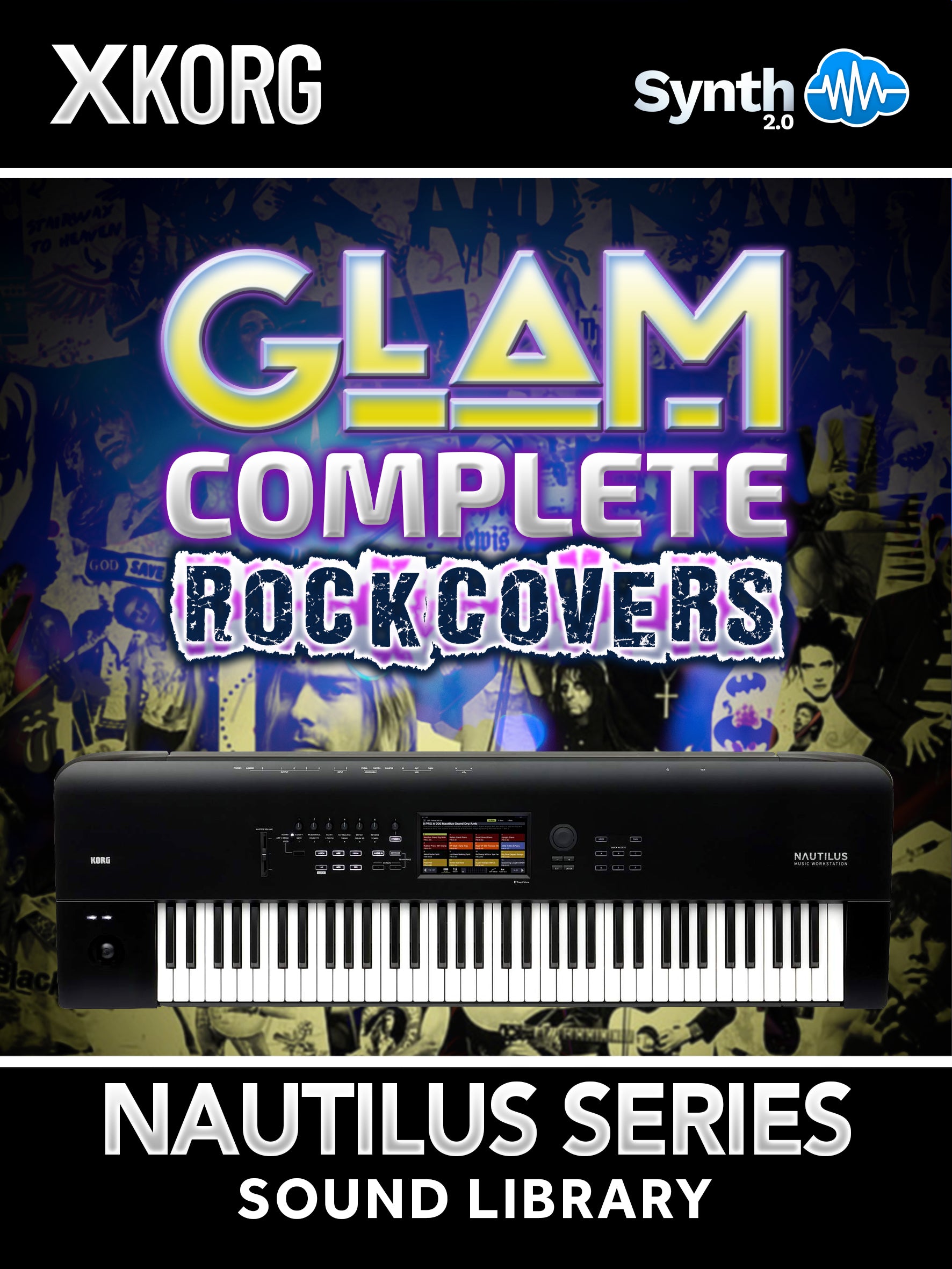 DRS019 - Glam - Complete Rock Covers - Korg Nautilus Series ( over 100 presets )