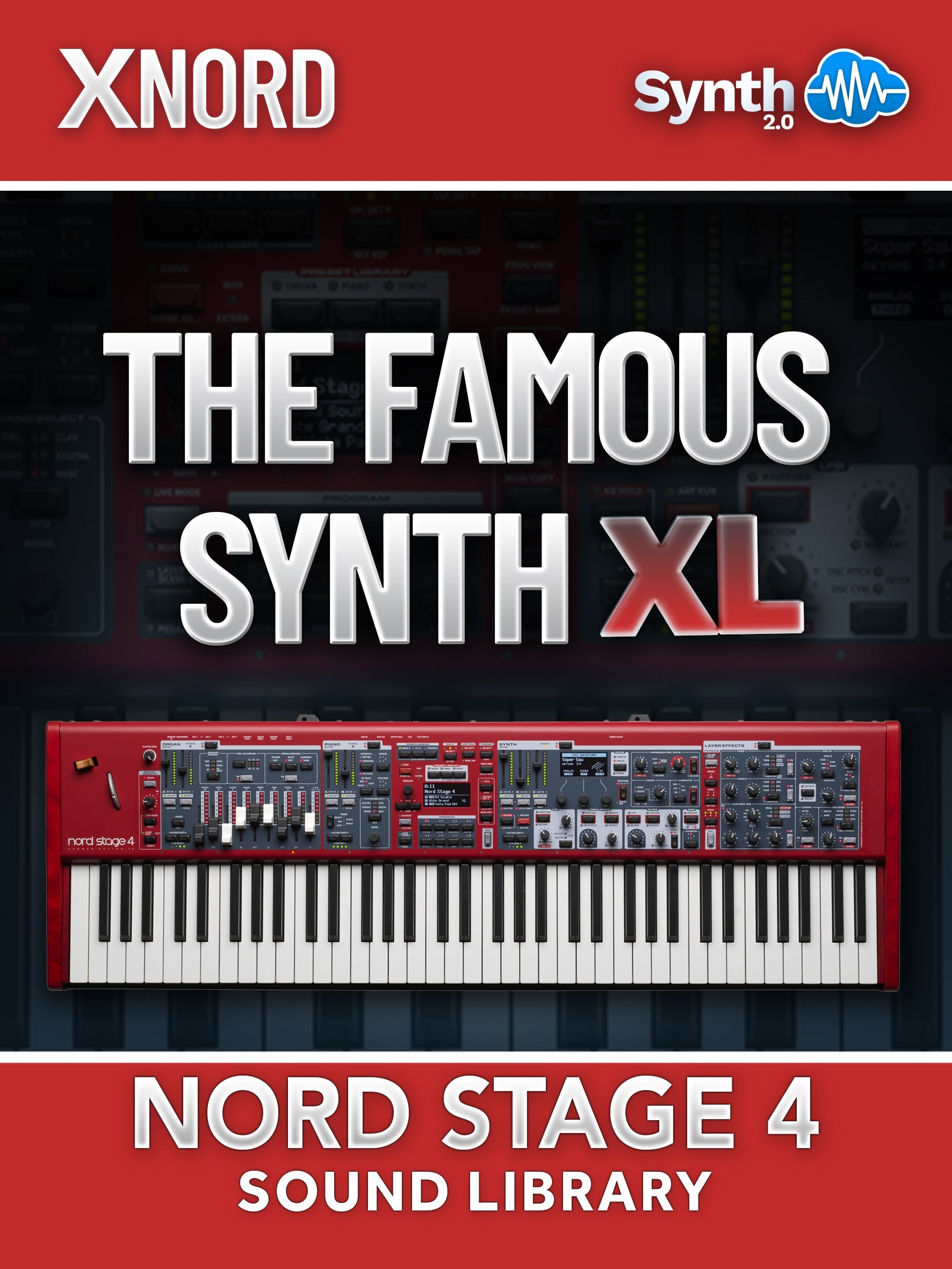 SLL025 - ( Bundle ) - The Famous Synth XL + The Famous Synth XL V2 - Nord Stage 4