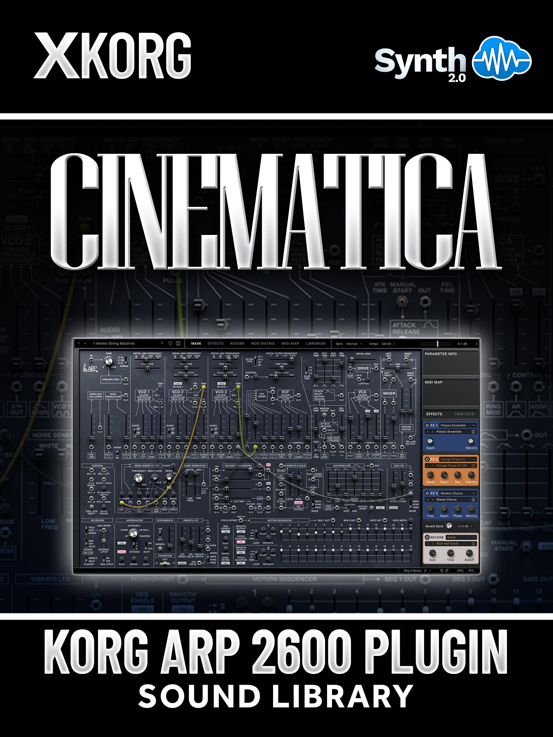 LFO002 - Cinematica - Korg Arp 2600 Plug-In ( 55 presets )