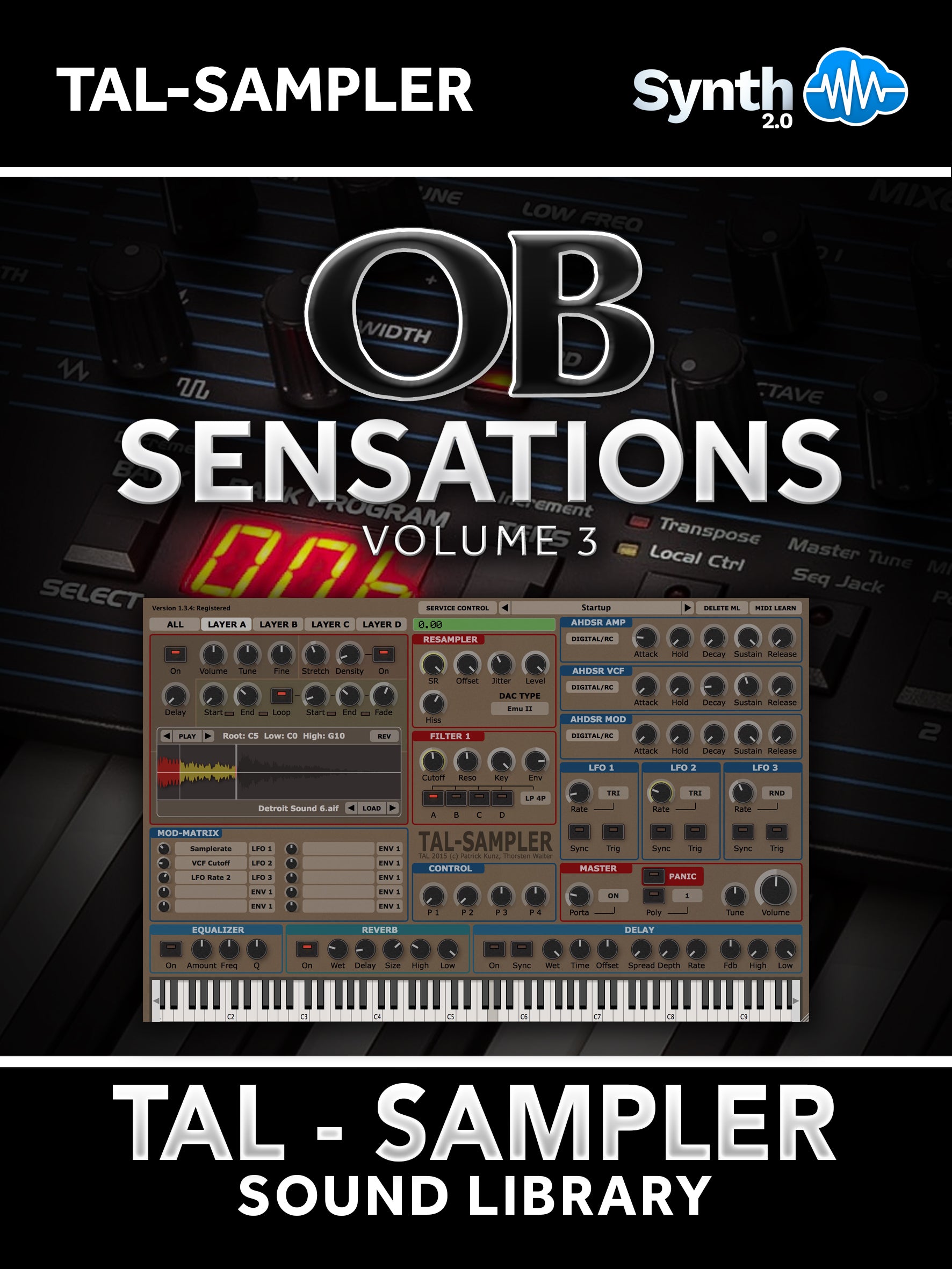 SCL473 - ( Bundle ) - Synth Basses + OB Sensations V1 - TAL Sampler
