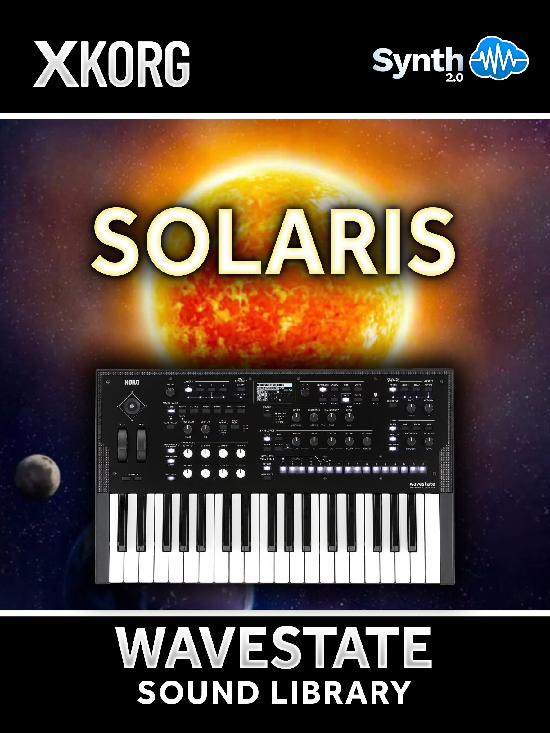 RLS010 - Solaris Soundset - Korg Wavestate / mkII / Se / Native ( 40 Performances, 120 Programs, 50 FX Presets )