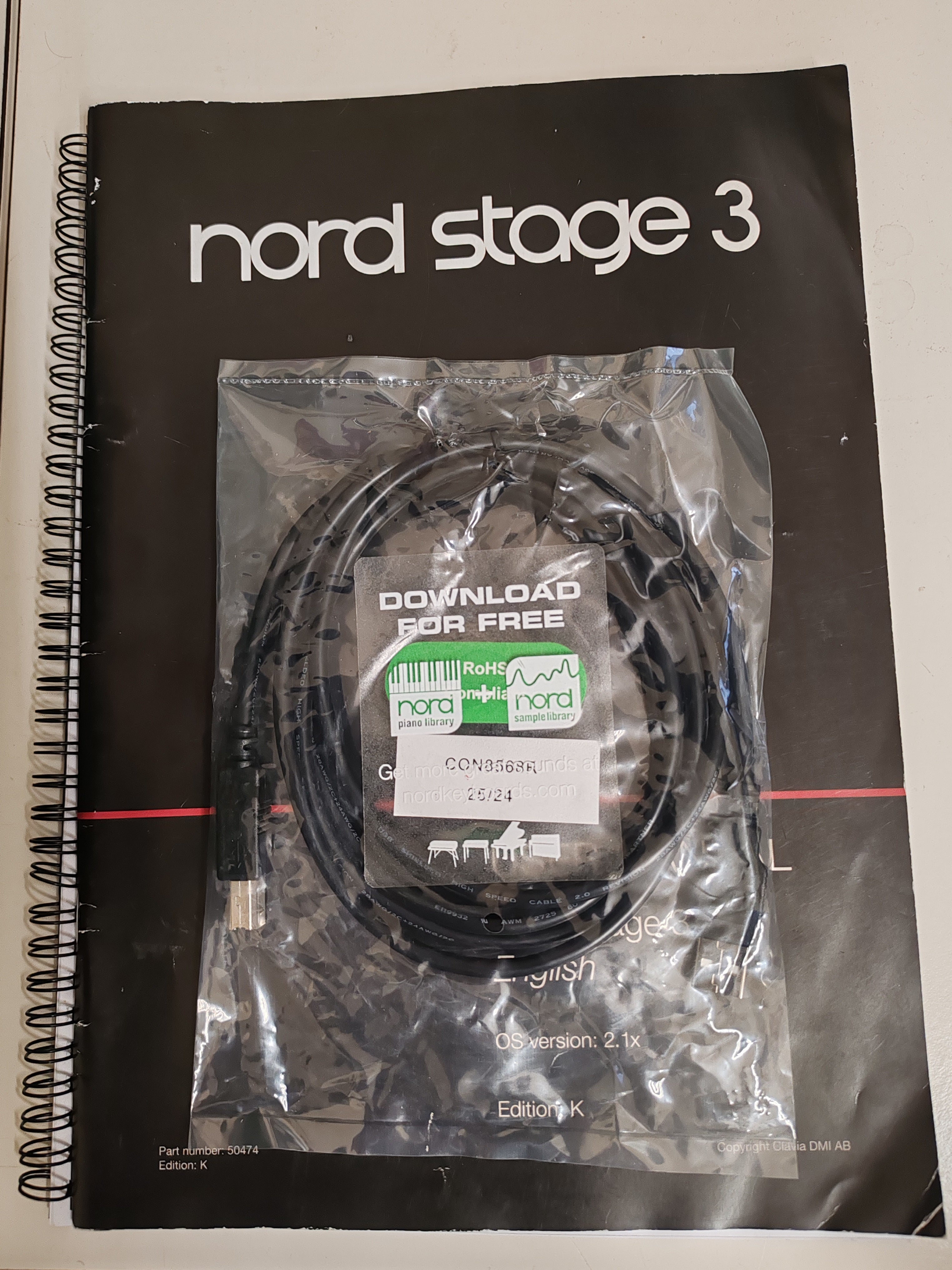 NORD Stage 3 Compact 73 + Original Bag + Synthcloud Libraries