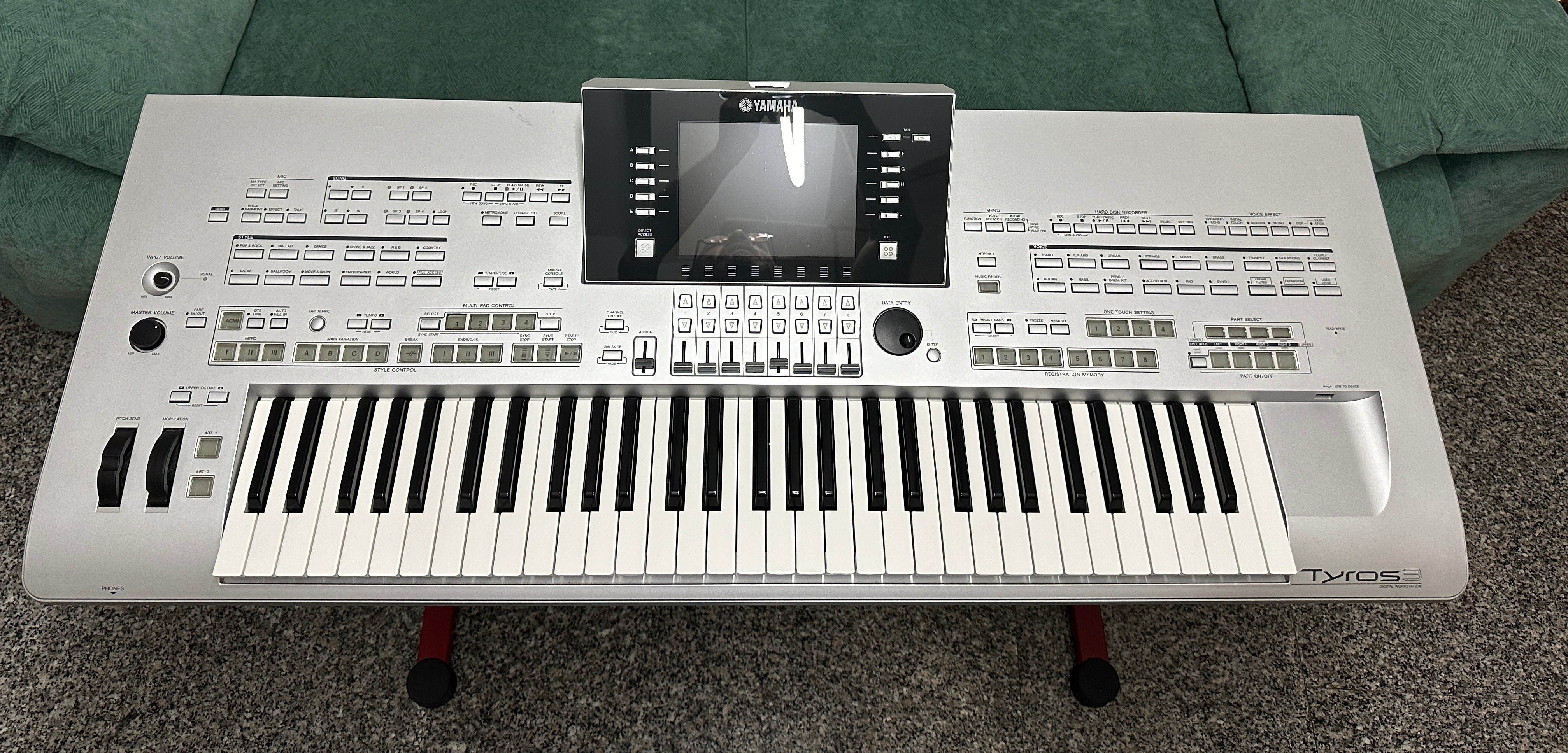 Yamaha Tyros 3 arranger | Kit TRS-MS02 | stand L7S