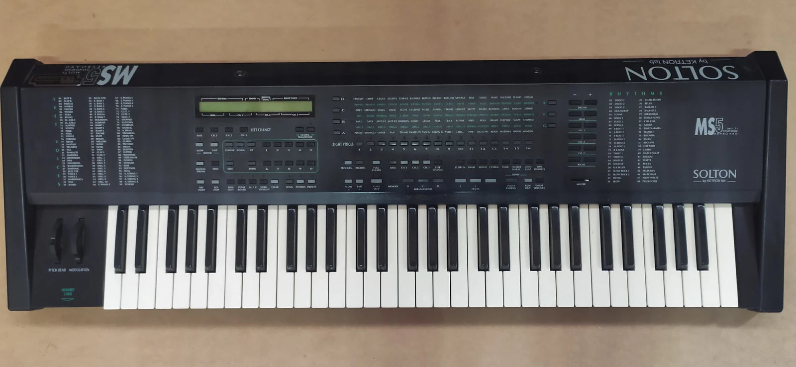 SOLTON KETRON MS5 ARRANGER 61 KEYS ( MS50 MS60 MS 5 50 )