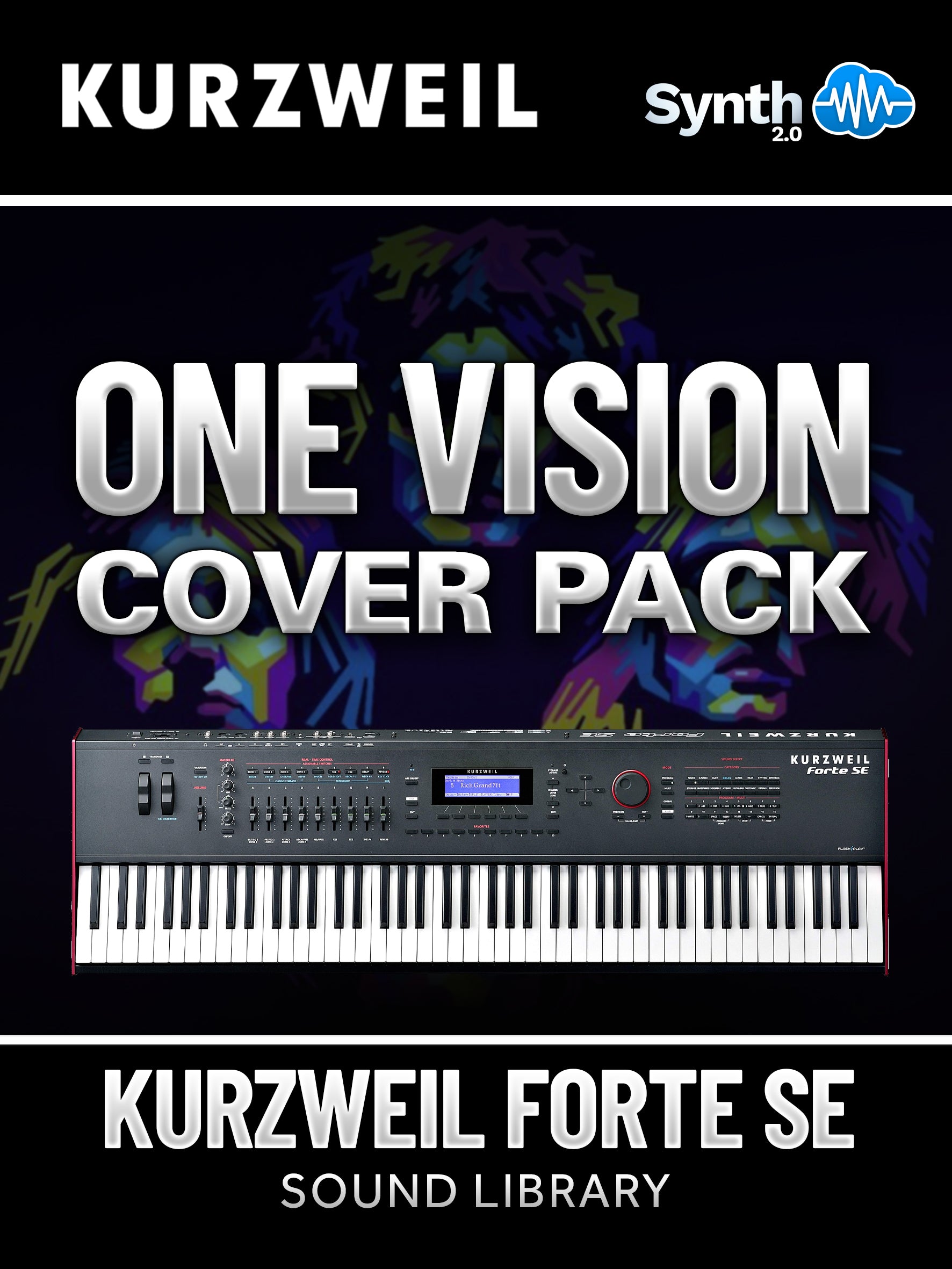 LDX136 - One Vision Cover Pack - Kurzweil Forte SE ( 13 presets )