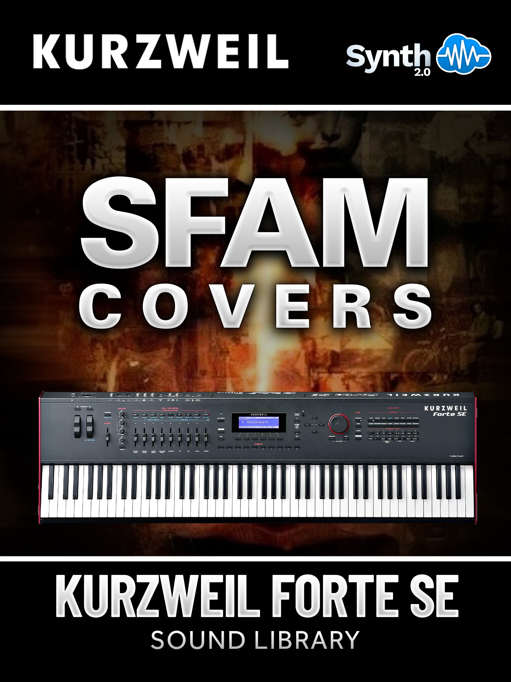 LDX140 - SFAM Covers - Kurzweil Forte SE ( 121 presets )