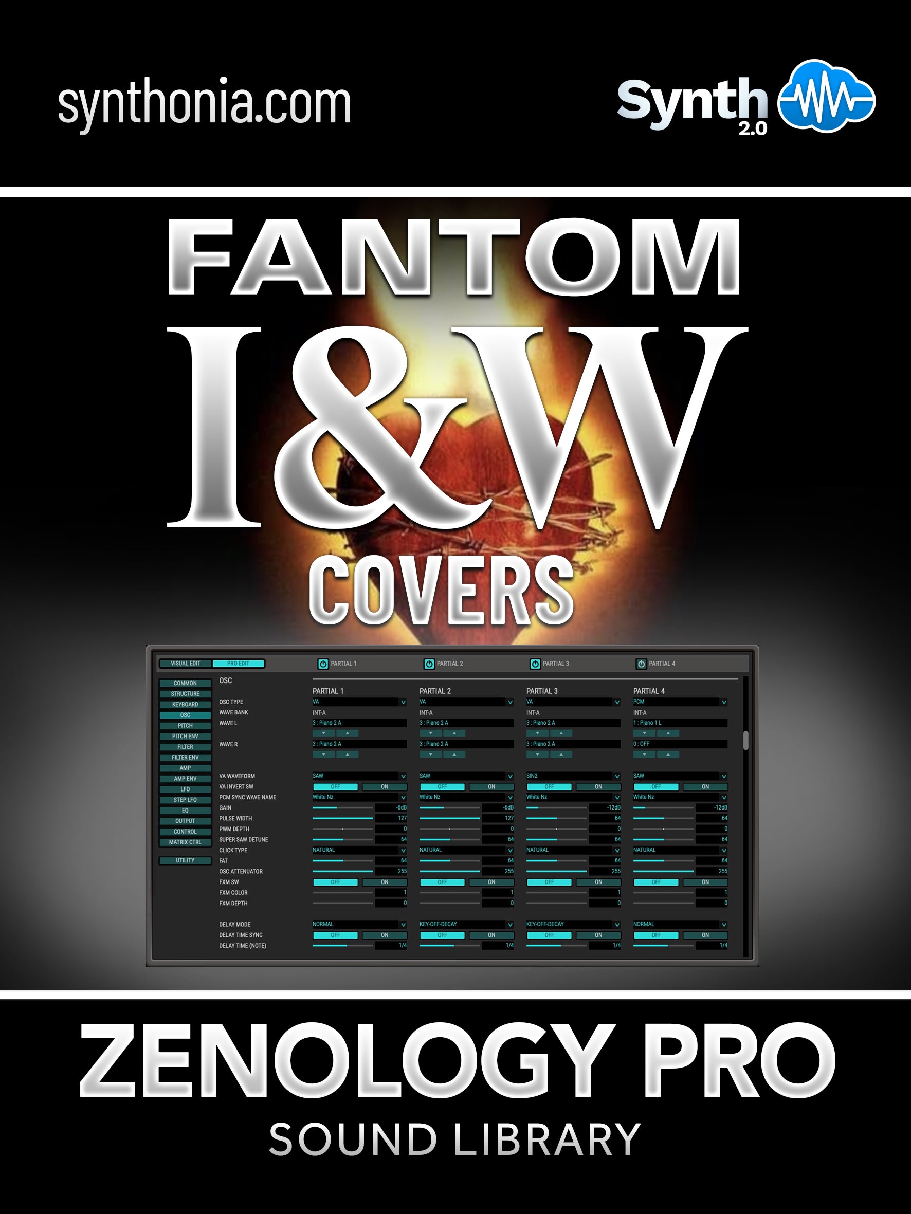 LDX310 - ( Bundle ) - Fantom I&W Covers + Fantom Leads Pack - Zenology Pro