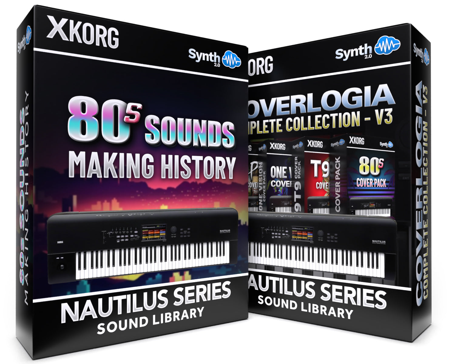 FPL018 - ( Bundle ) - 80s Sounds - Making History + Coverlogia V3 - Korg Nautilus Series