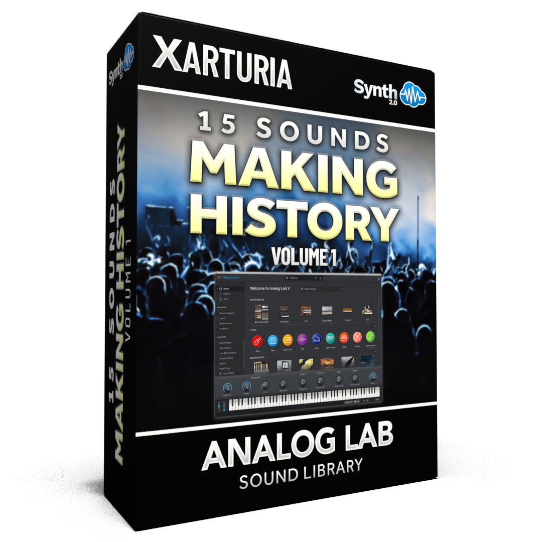 SCL401 - ( Bundle ) - 15 Sounds - Making History Vol.1 + Synthwave VS 90s - Arturia Analog Lab V