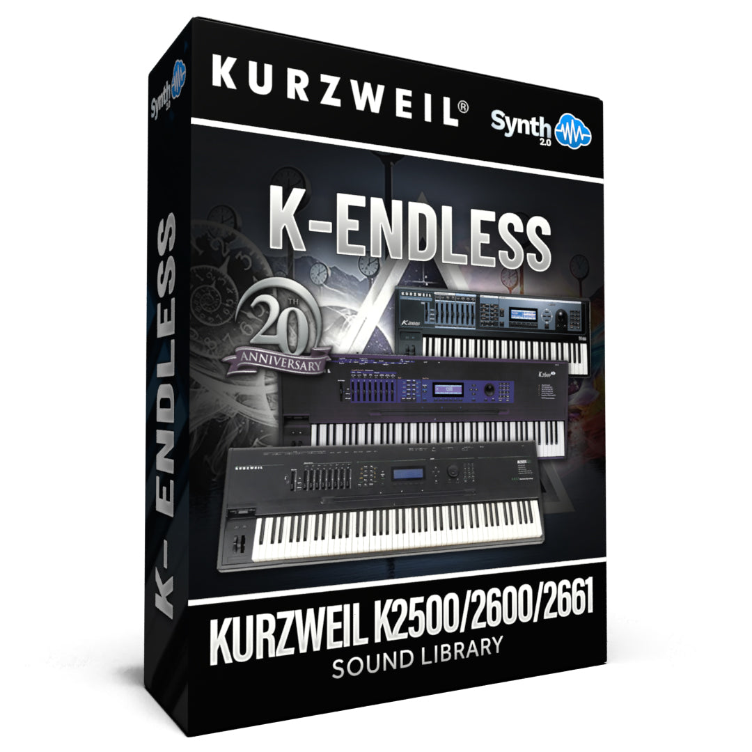 LDX144 - K-Endless V2 + Bonus P.F. Cover Pack - Kurzweil K2600 / K2500 / K2661 ( over 128 presets )