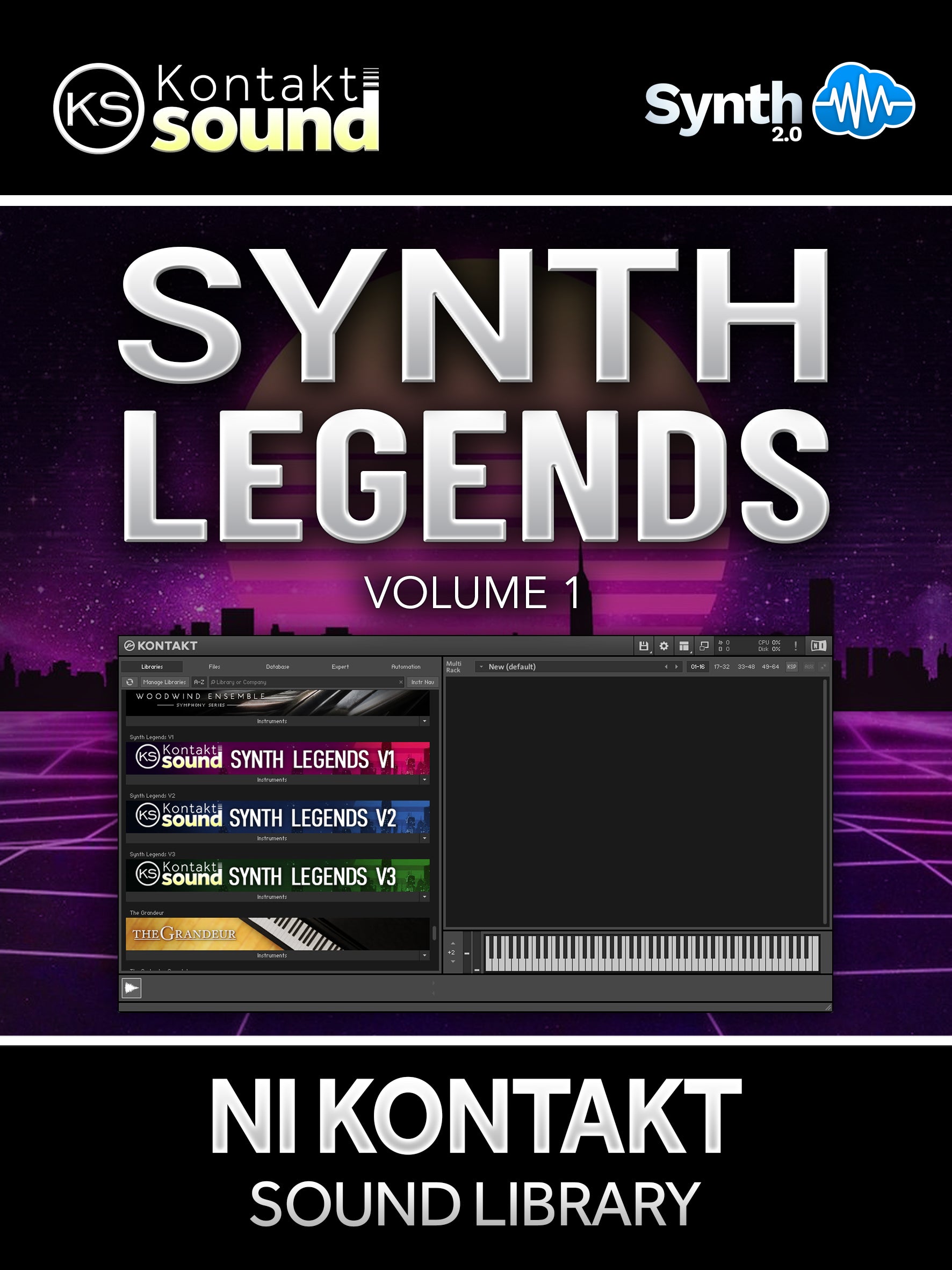 SLG001 - Synth Legends V1 - Native Instruments Kontakt ( 32 presets )