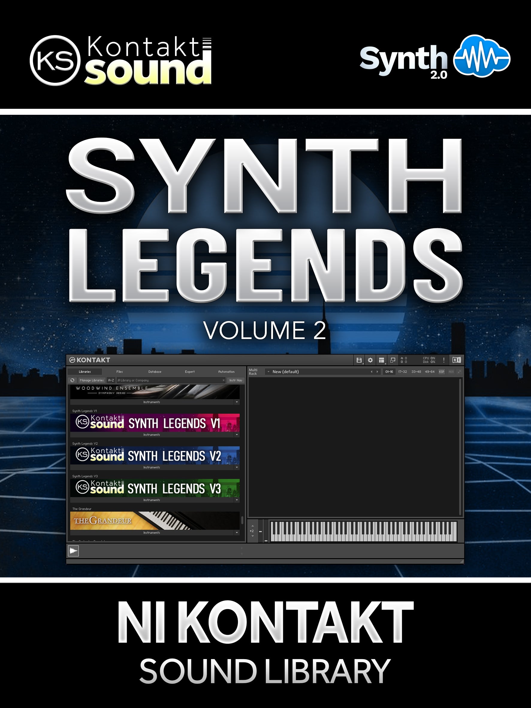 SLG002 - Synth Legends V2 - Native Instruments Kontakt ( 36 presets )