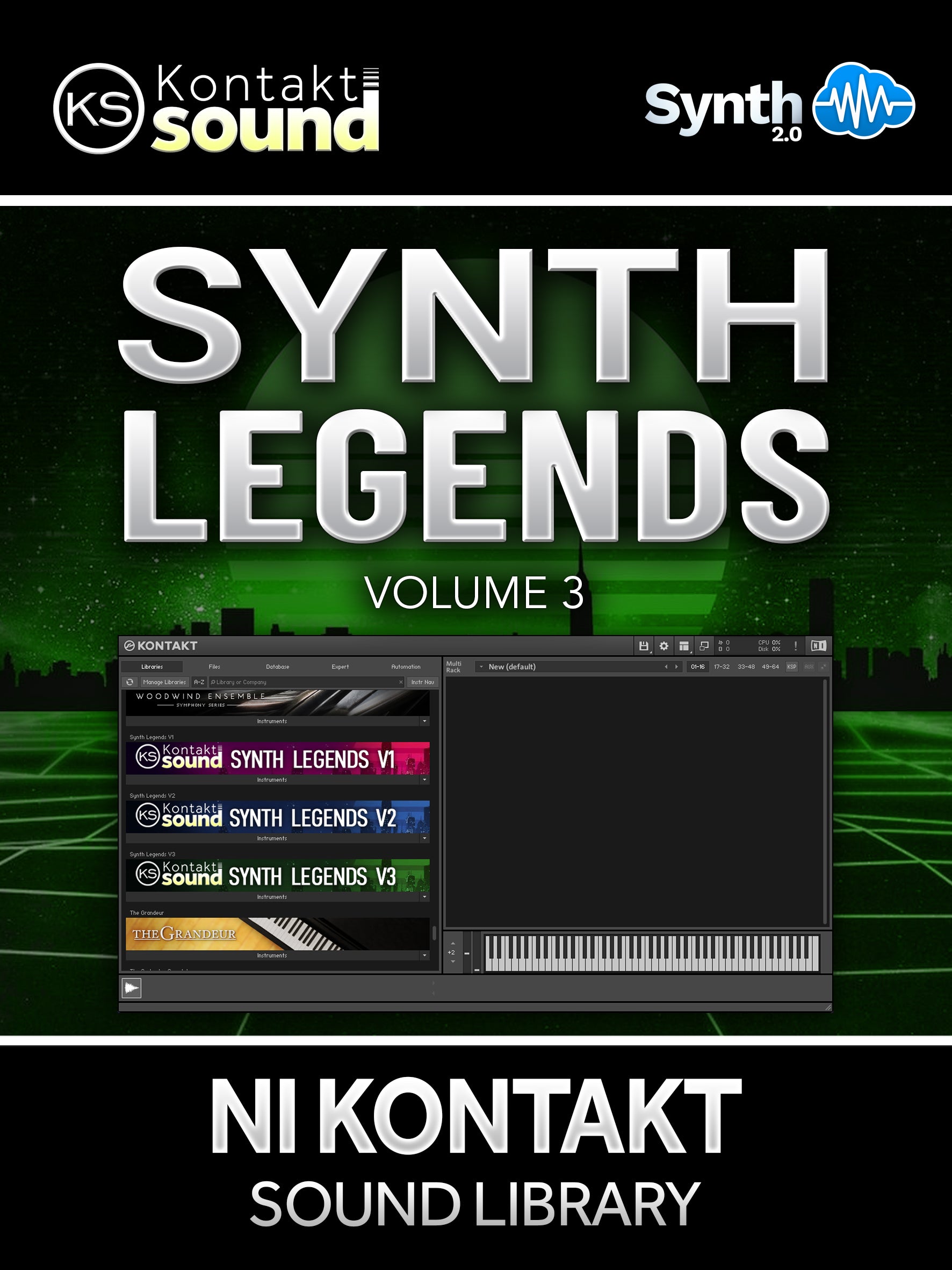 SLG003 - Synth Legends V3 - Native Instruments Kontakt ( 31 presets )