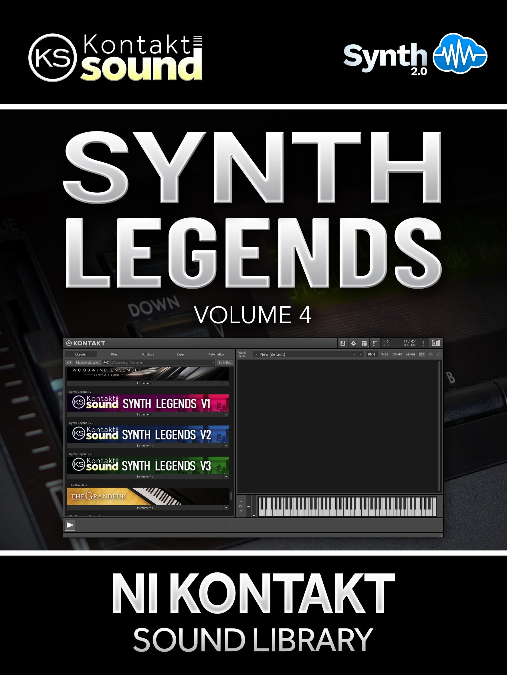 SLG004 - Synth Legends V4 - Native Instruments Kontakt ( 50 presets )