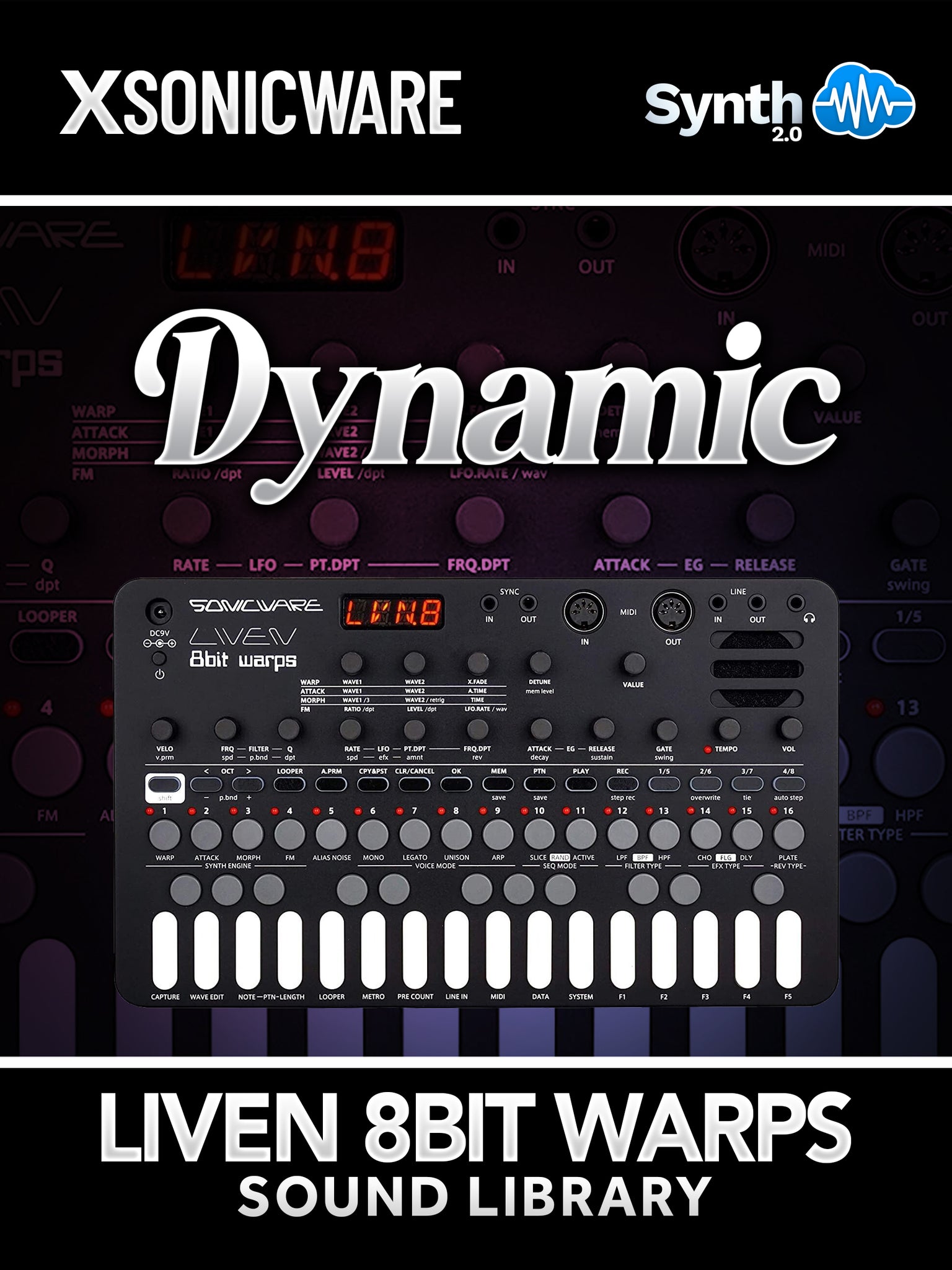 Dynamic Sonicware LIVEN 8bit Warps 80 presets - Synthcloud